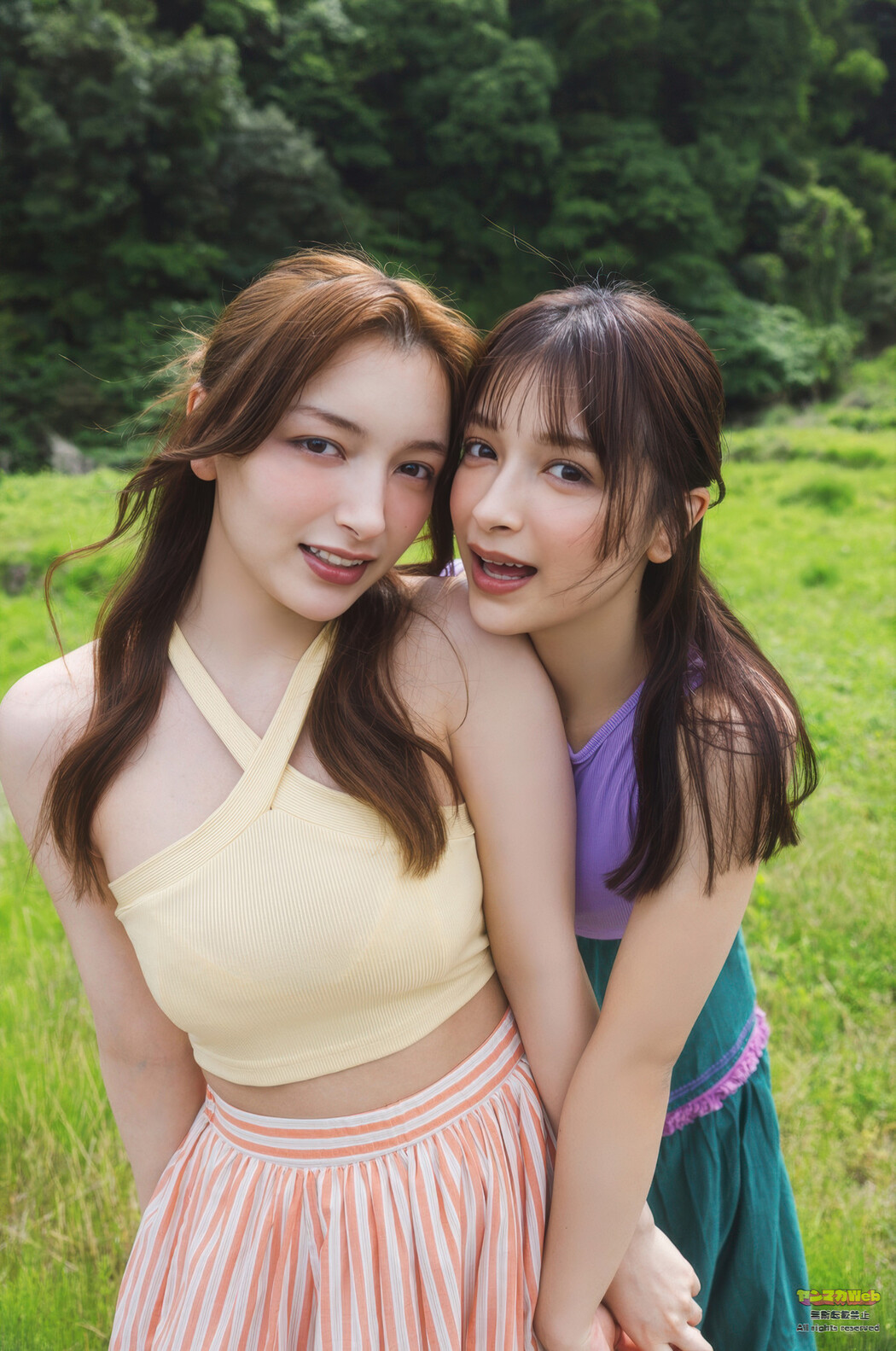 Erika エリカ, Marina Momose 百瀬まりな, Young Magazine 2025 No.35 (ヤングマガジン 2025年35号)