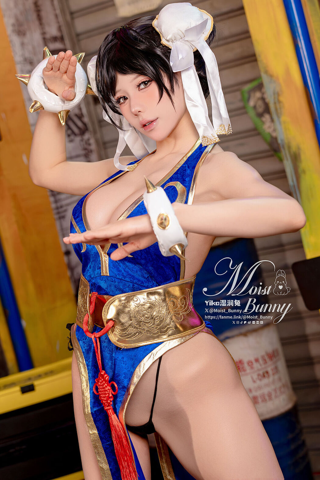 Coser@黏黏团子兔 – 2月作品 街霸-春丽』桃花旗袍 (87P – 1V) Cover Photo