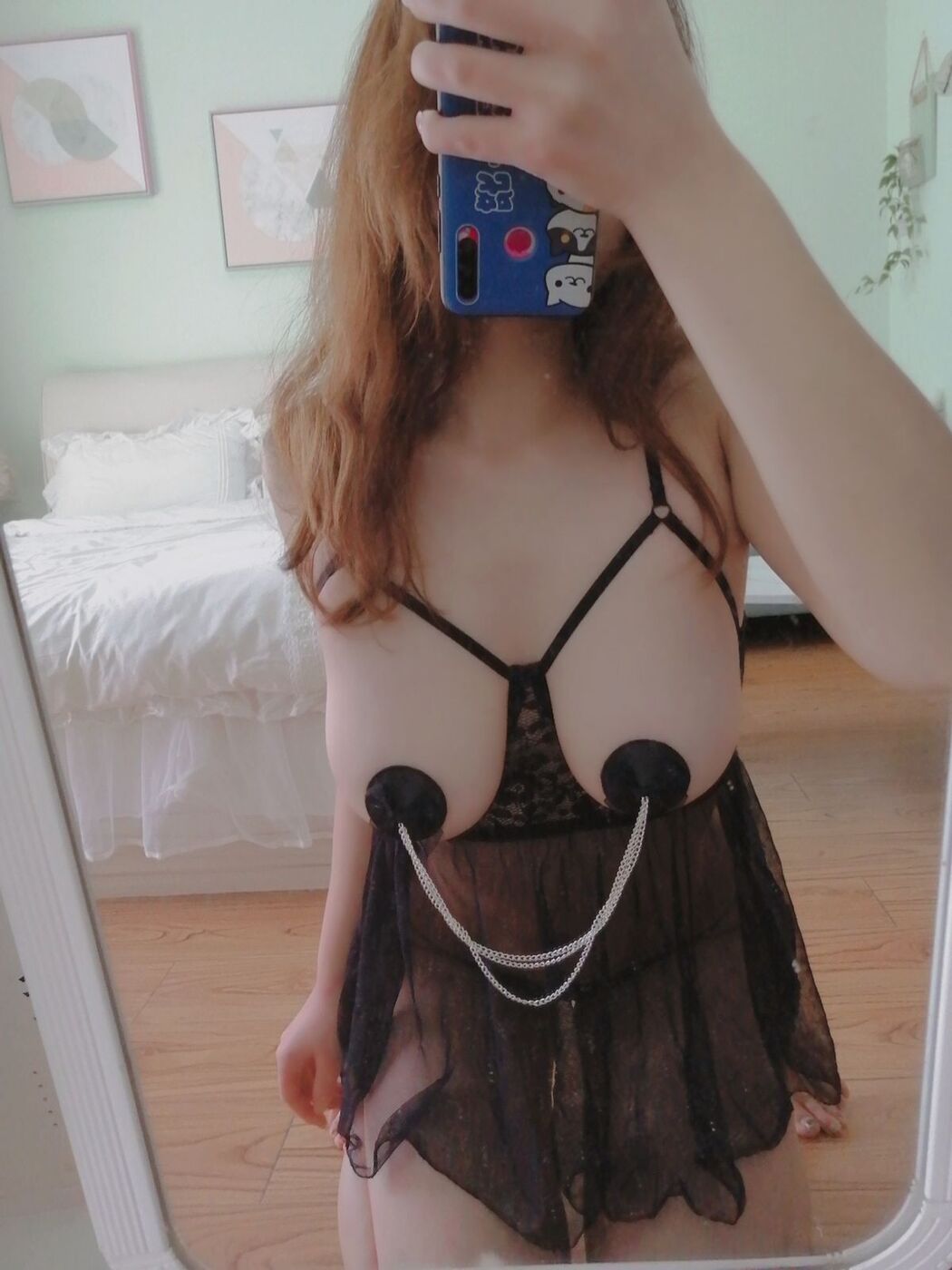 Coser@星澜是澜澜叫澜妹呀 – 透明黑裙自拍 (34P – 5V)