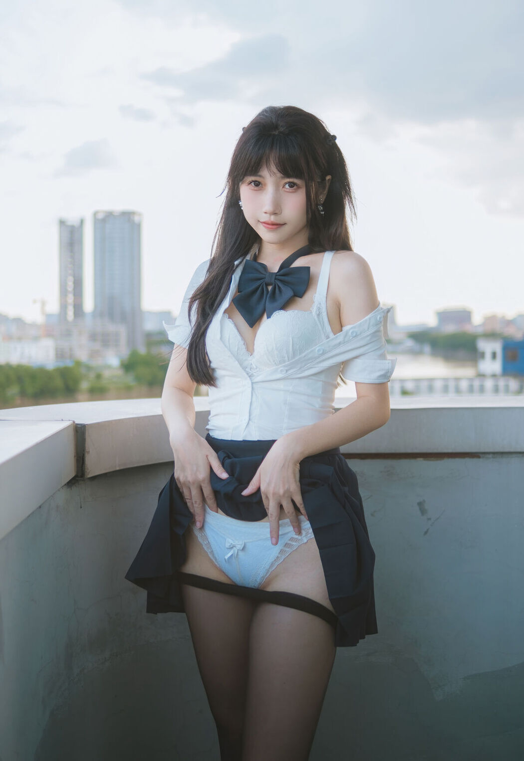 Coser@不呆猫 – JK学妹户外 (60P)