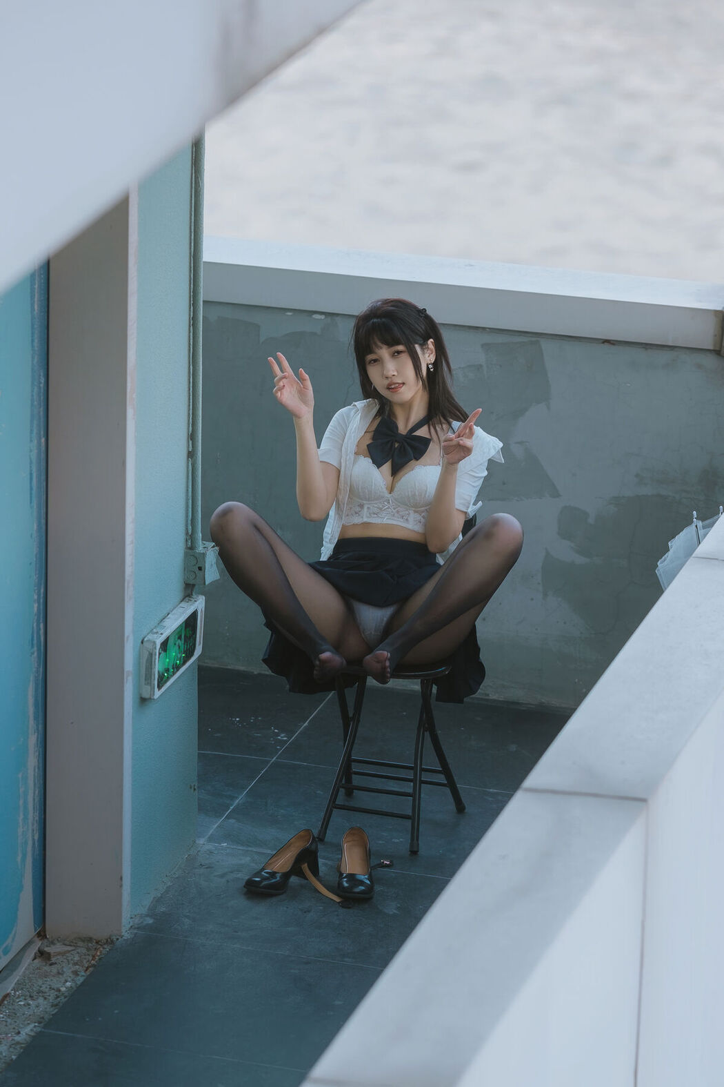 Coser@不呆猫 &#8211; JK学妹户外 (60P)
