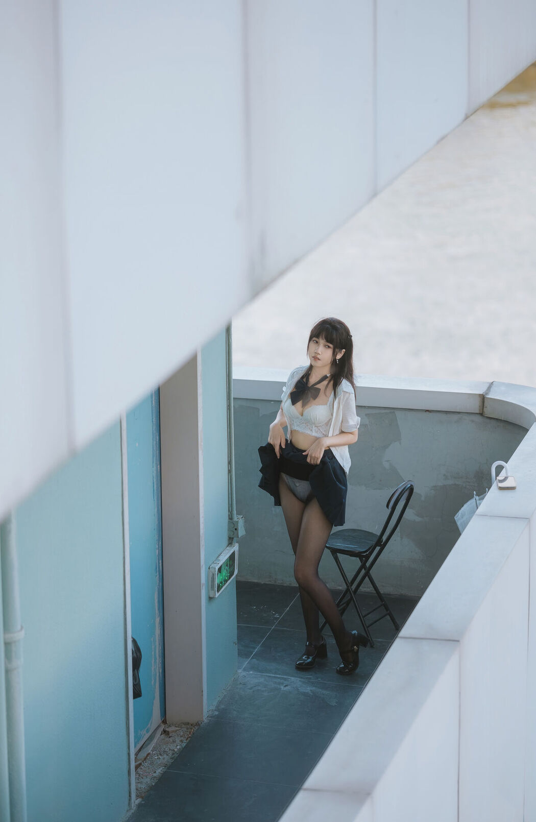 Coser@不呆猫 &#8211; JK学妹户外 (60P)