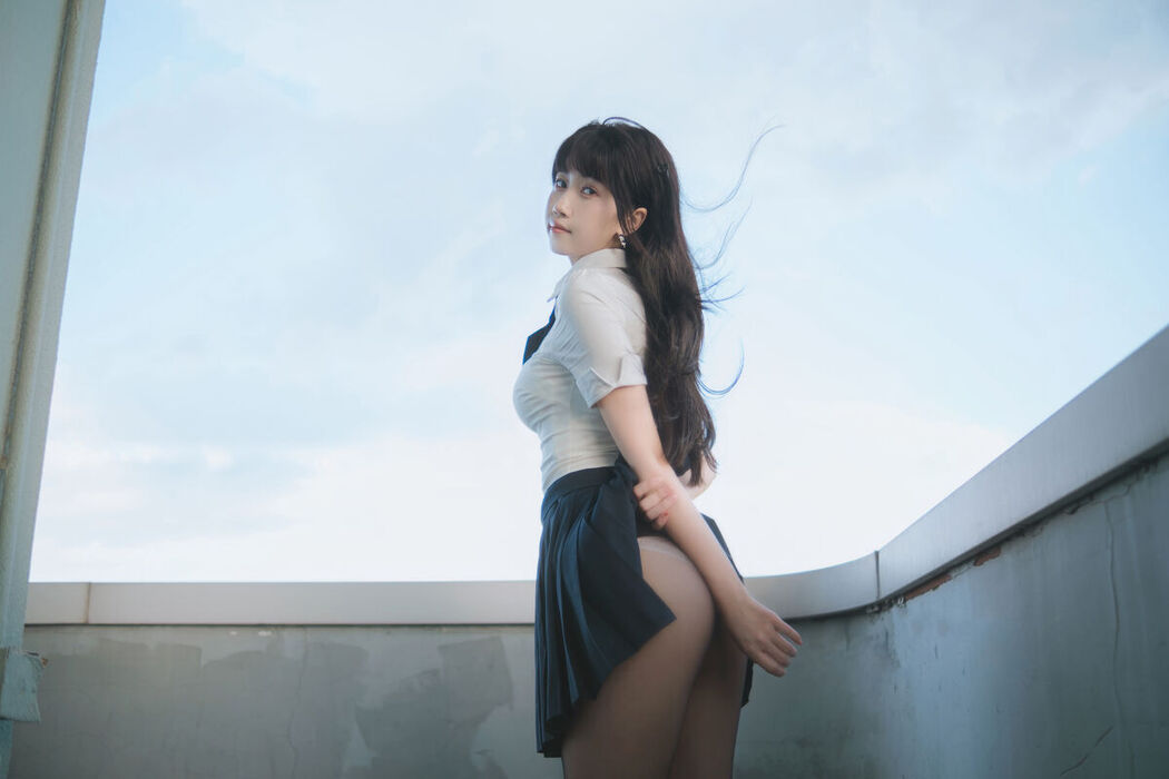 Coser@不呆猫 – JK学妹户外 (60P)
