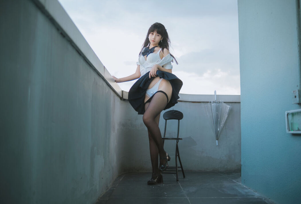 Coser@不呆猫 – JK学妹户外 (60P)