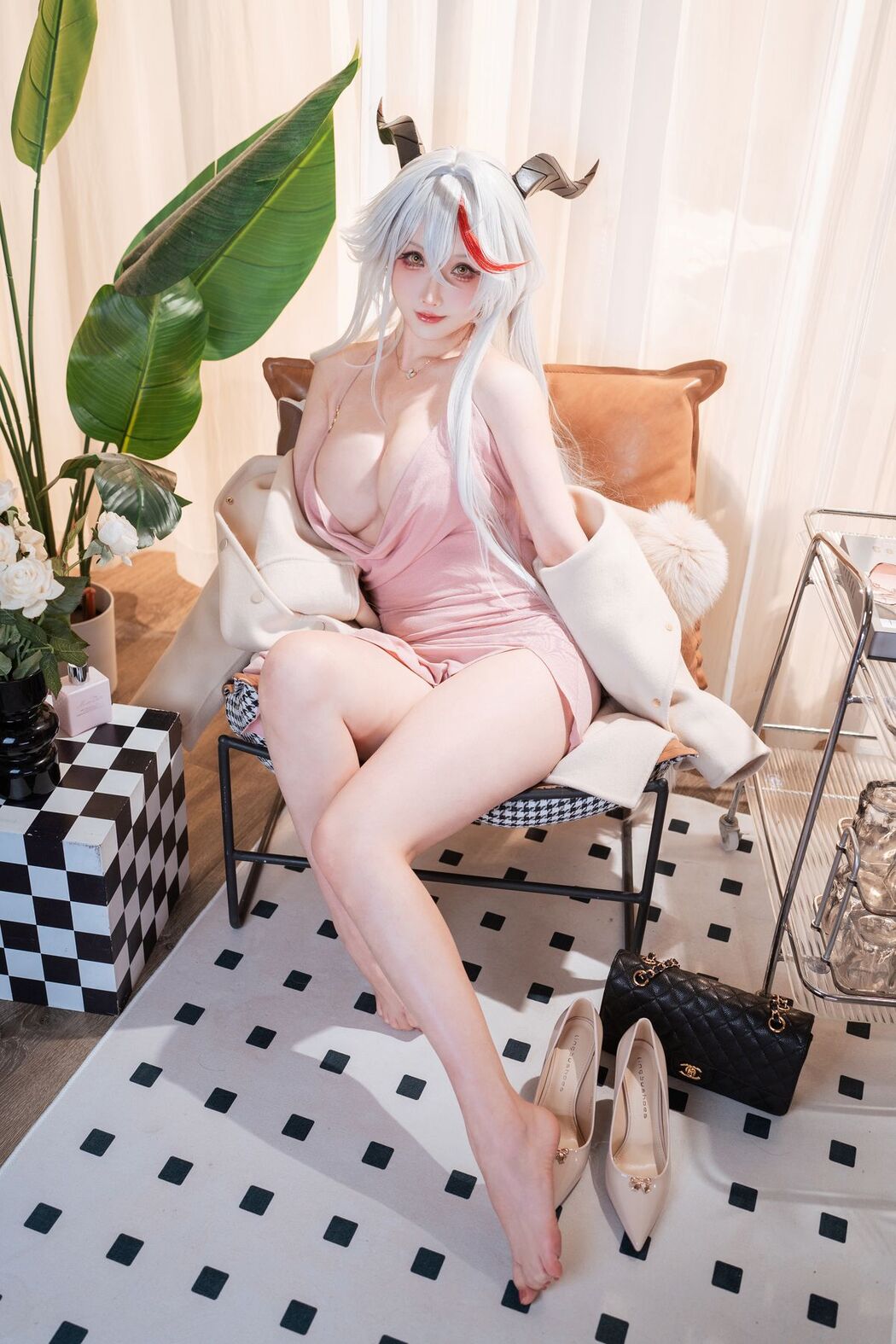 Coser@rioko凉凉子 – 碧蓝航线 埃吉尔居家版 (32P)