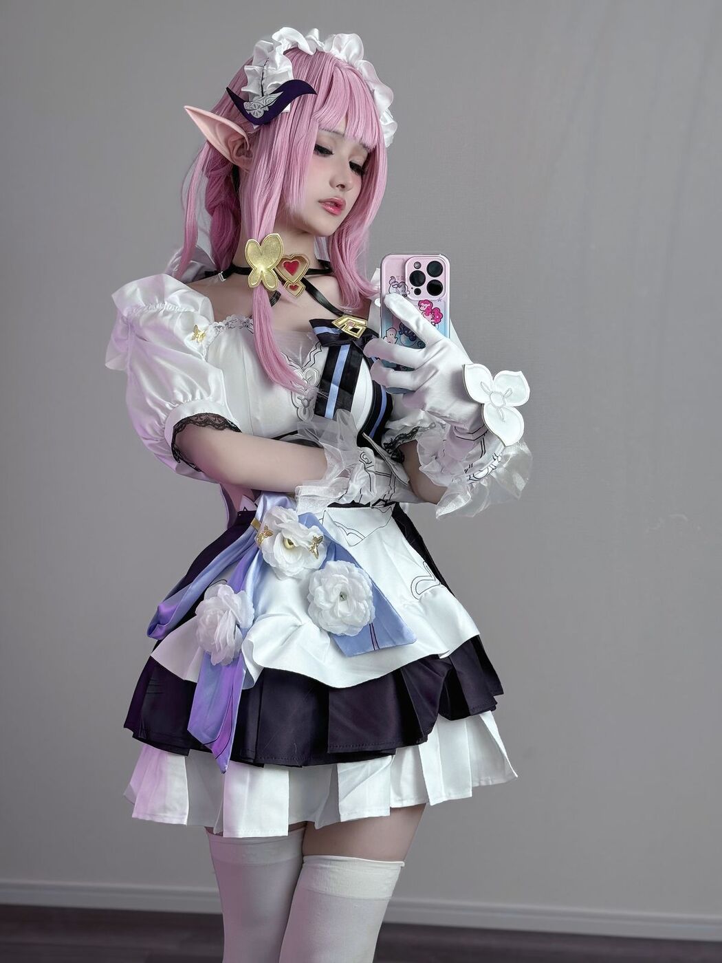 Coser@幼愛Youmeko – 崩坏3 爱莉希雅女仆装 (21P)