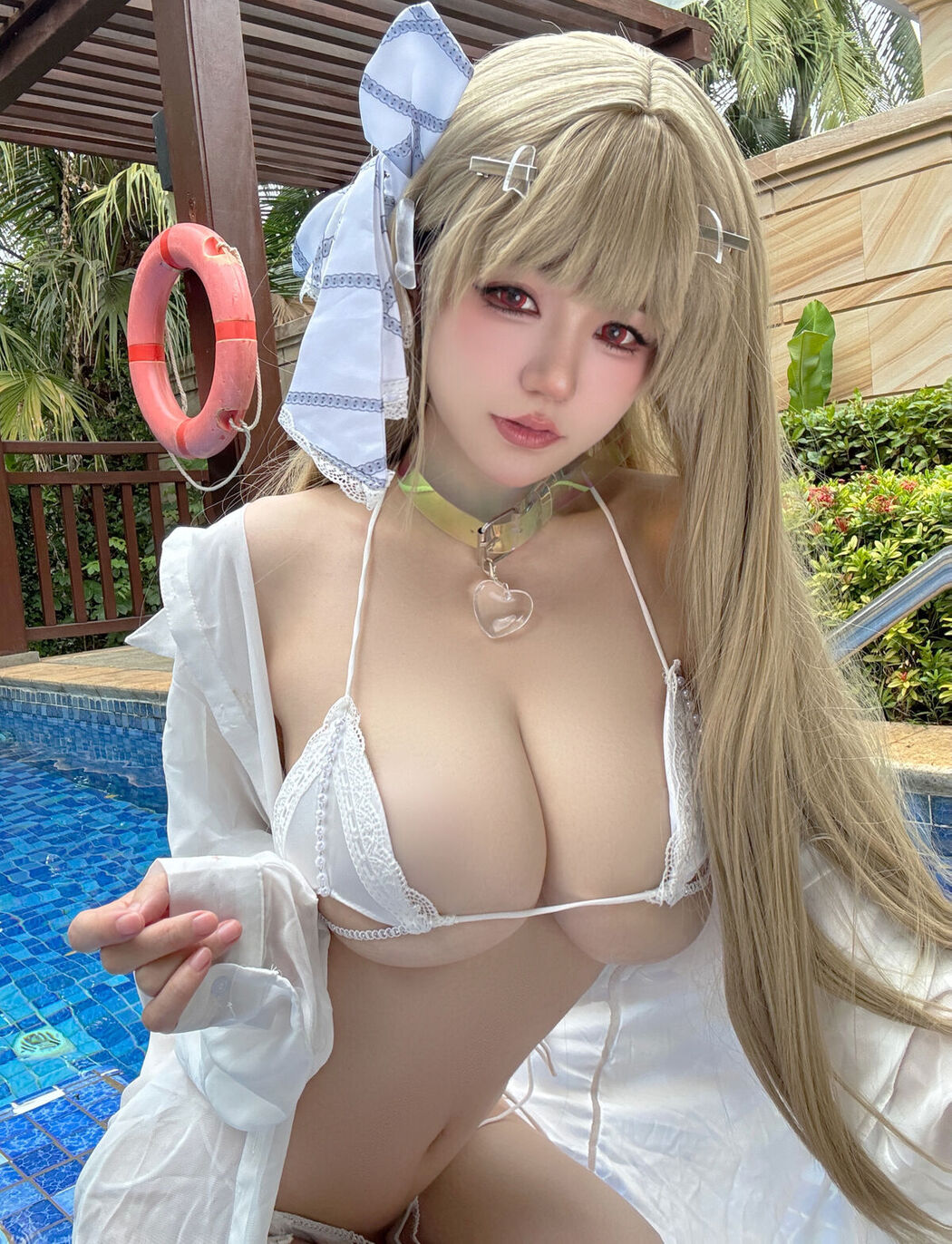 Coser@小仓千代w – 毒蛇泳装 (45P)