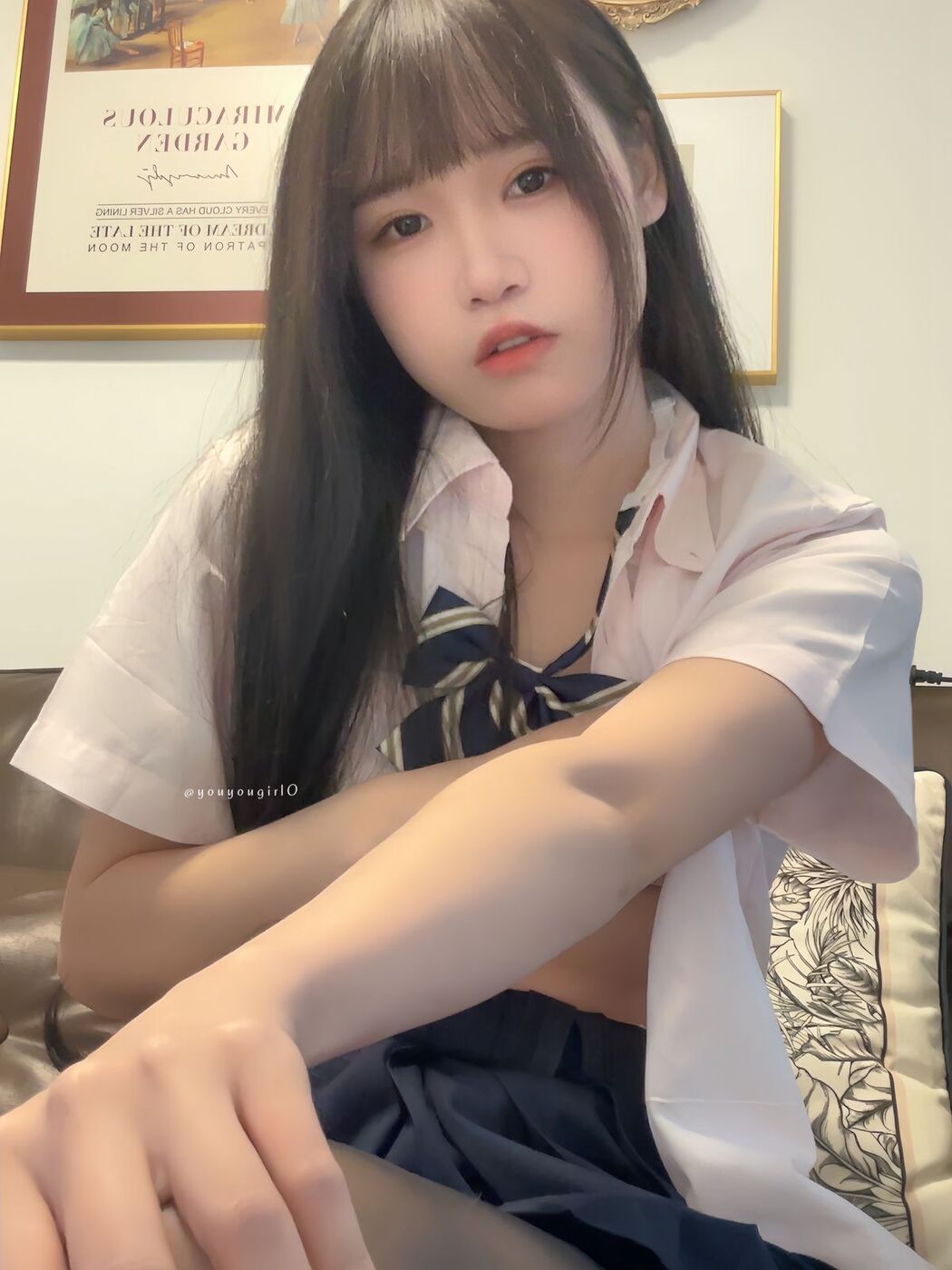 Coser@neko酱 – 黑丝吊带袜 (75P)