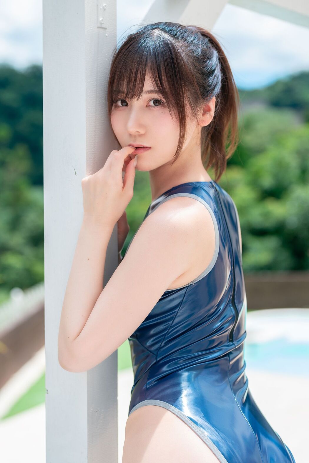 Coser@けん研 けんけん &#8211; 夕阳西下 竞泳泳装 Part1 (51P)