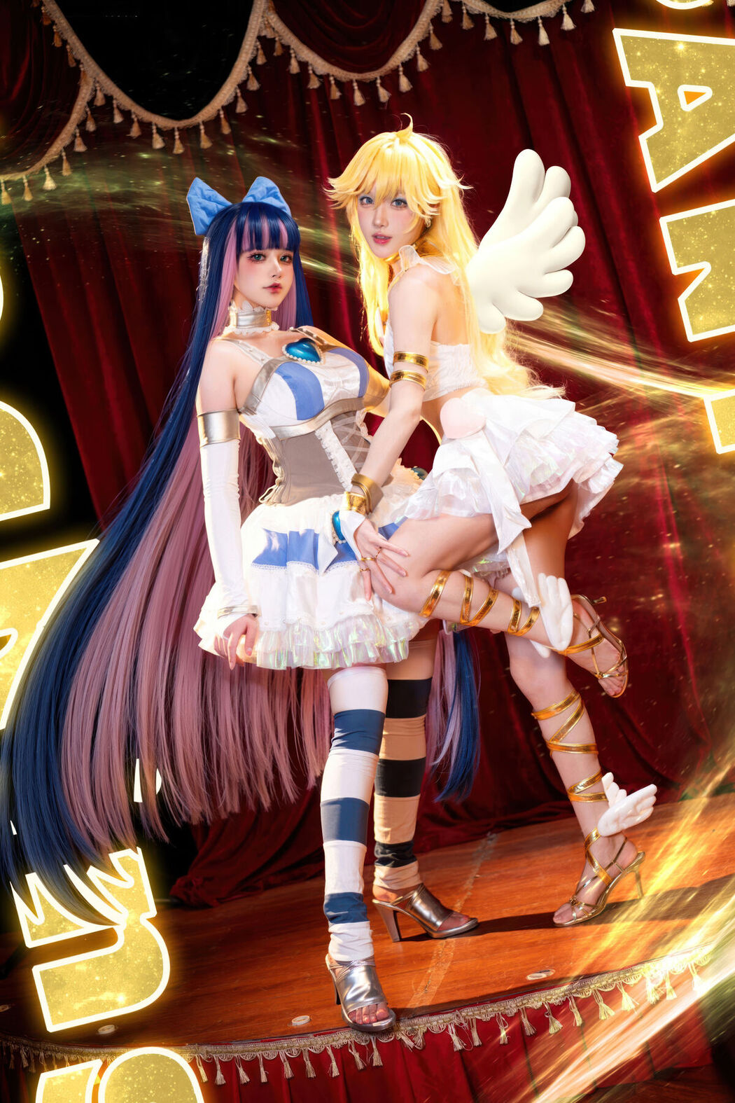 Coser@阿包也是兔娘 And 苏苏苏Sofia &#8211; 吊带袜天使 (34P)