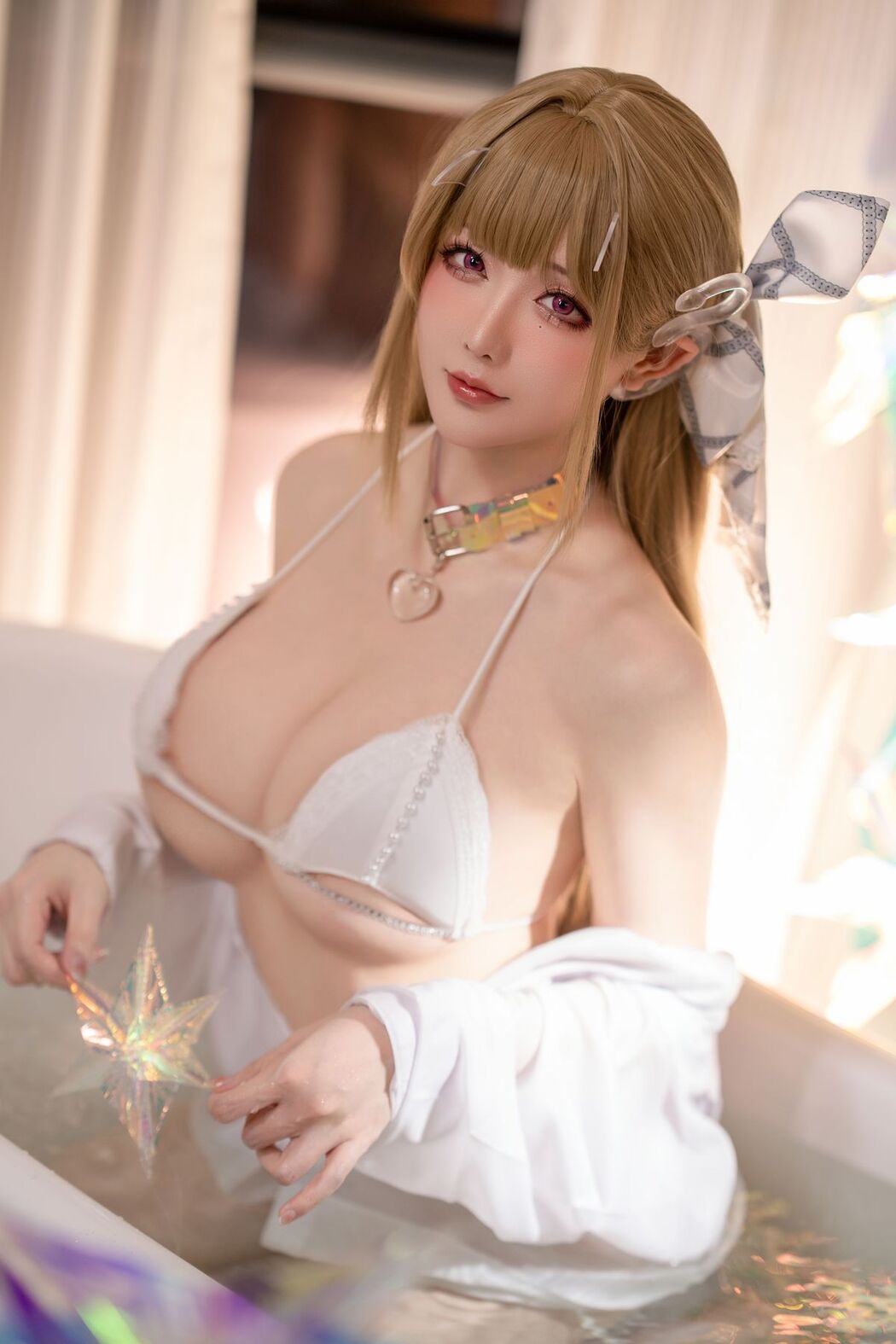 Coser@星之迟迟Hoshilily &#8211; NIKKE毒蛇泳装 (59P)