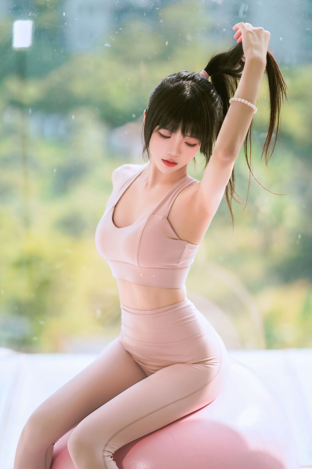 Coser@桜桃喵 – 瑜伽服 (46P)