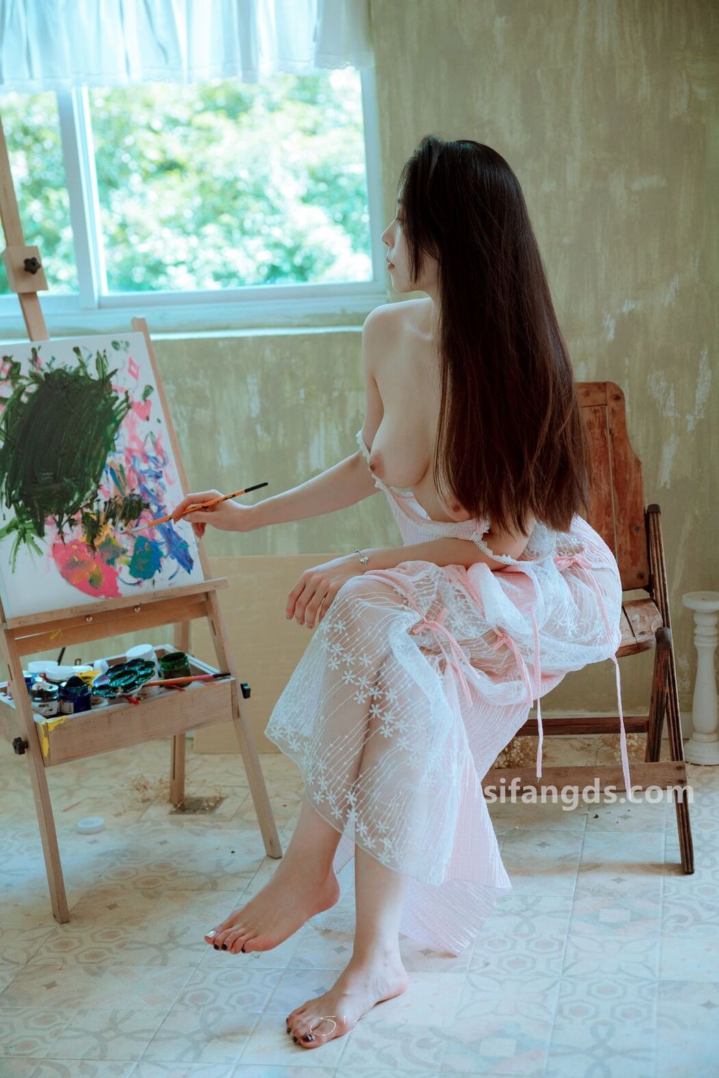 XR Uncensored Qing Miao 清妙 – R18 秀人网模特 高价定制 瑜伽一字马 Part03 (55P)