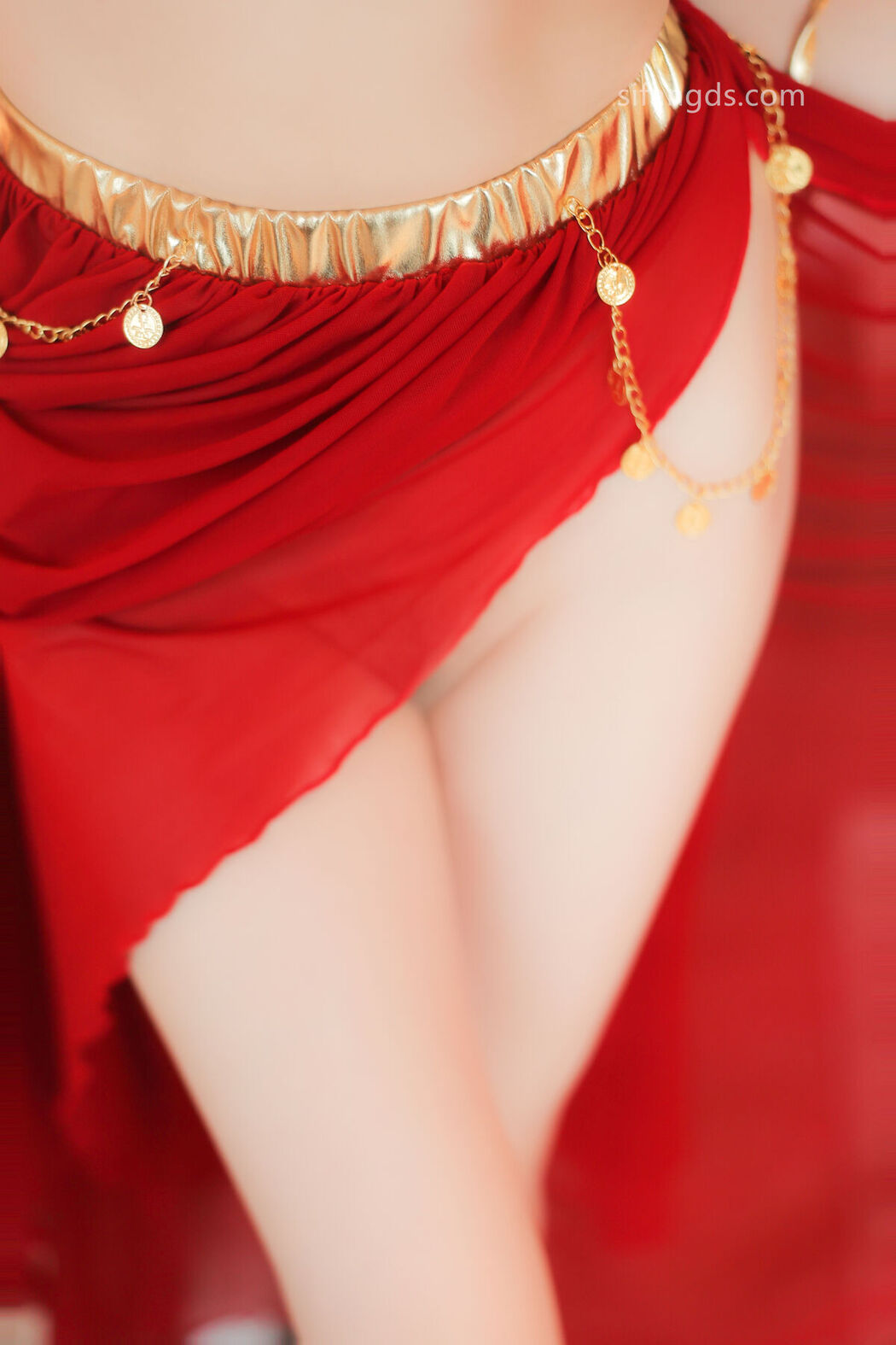 XR Uncensored Qing Miao 清妙 &#8211; R18 秀人网模特 红色舞裙 S Part01 (48P &#8211; 4V)
