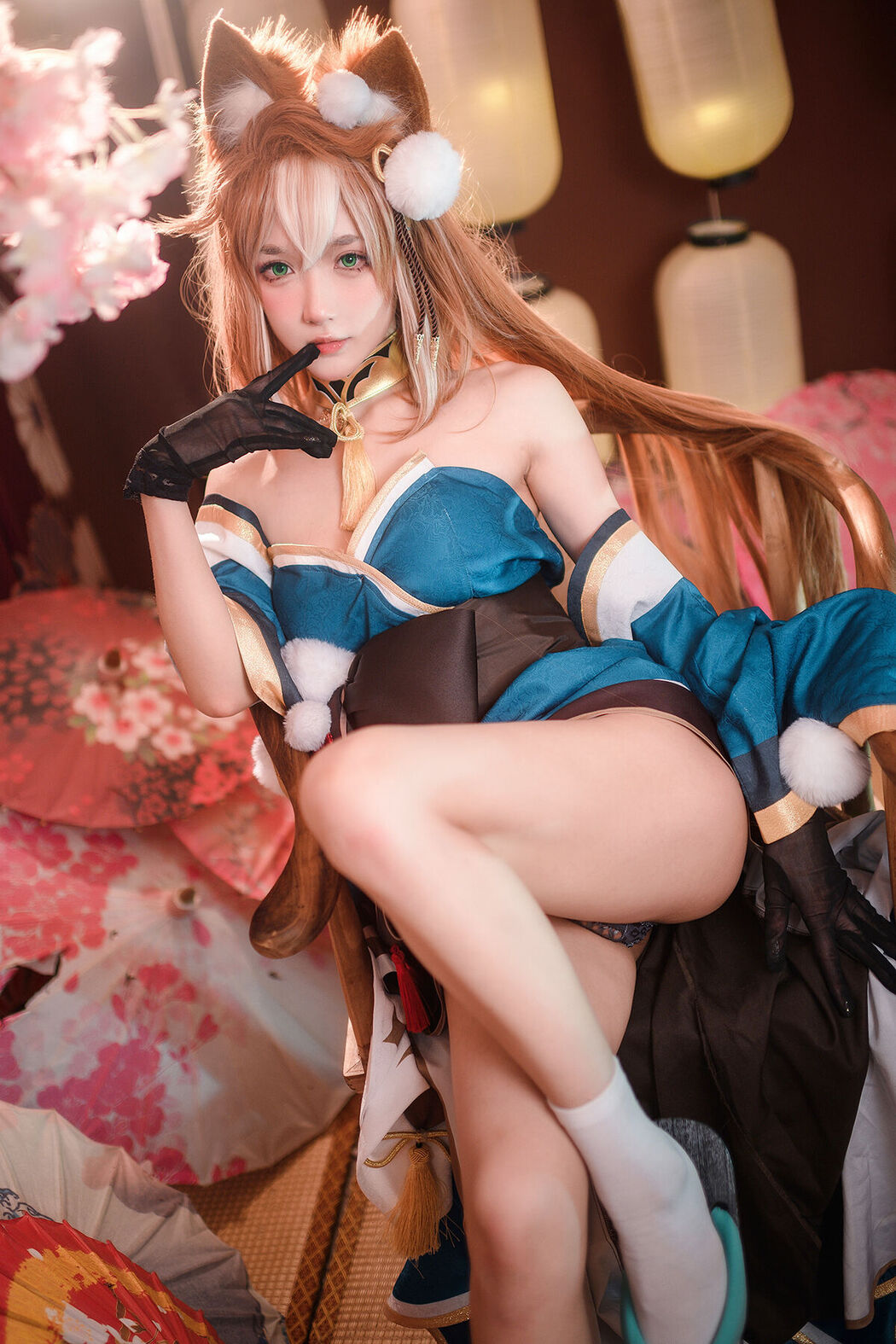 Coser@阿半今天很开心 – 原神 希娜小姐 (43P) Cover Photo