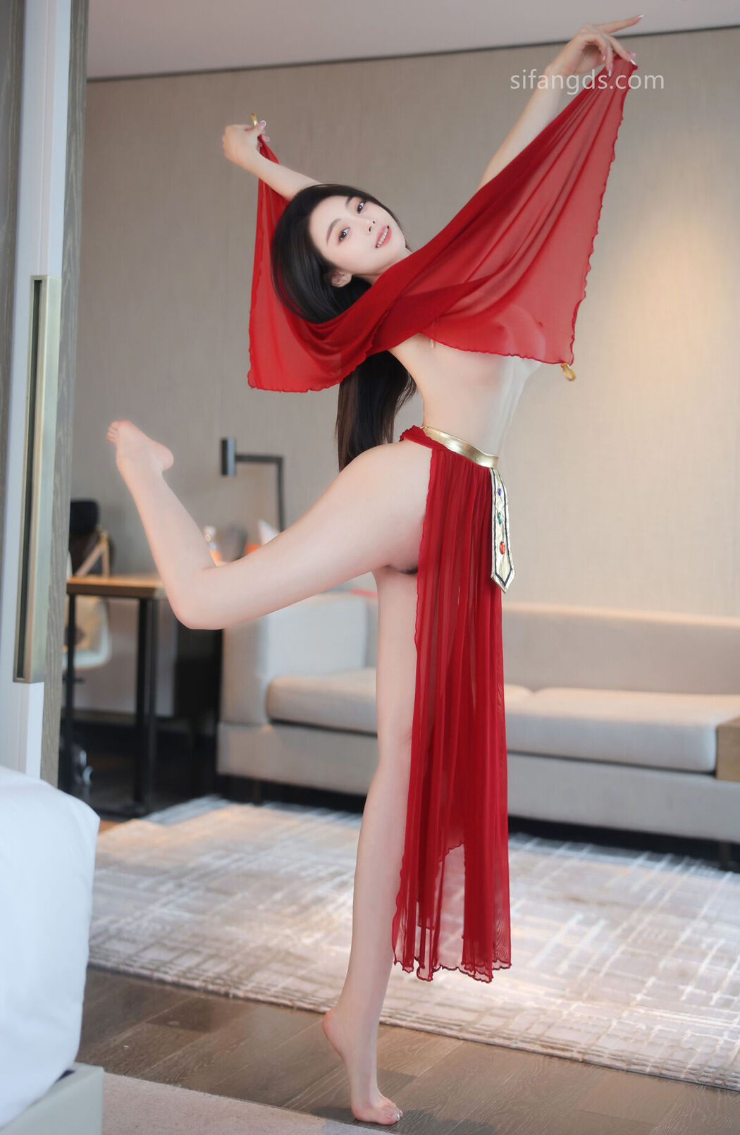 XR Uncensored Qing Miao 清妙 &#8211; R18 秀人网模特 红色舞裙 S Part02 (47P)