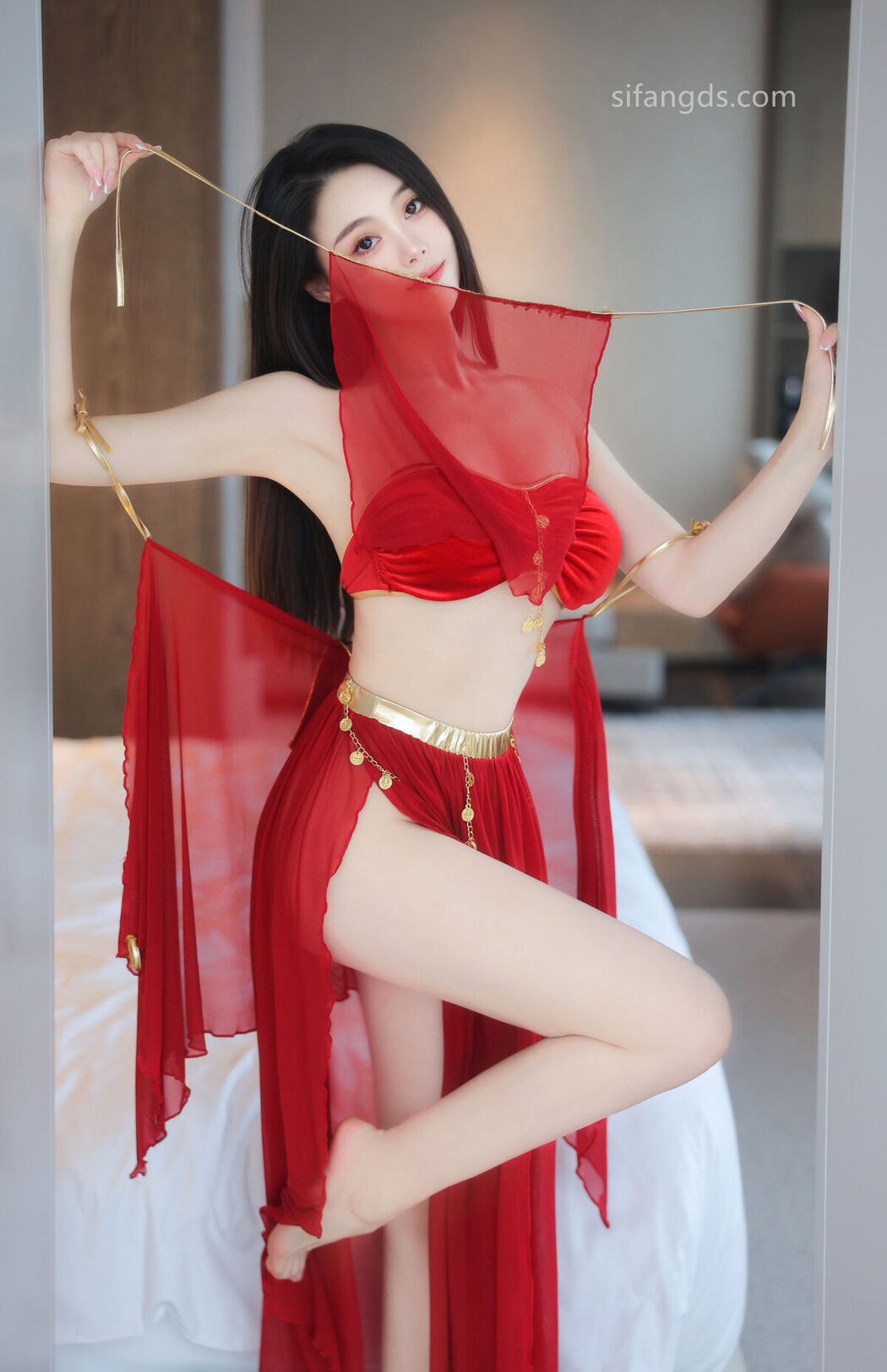 XR Uncensored Qing Miao 清妙 &#8211; R18 秀人网模特 红色舞裙 S Part02 (47P)