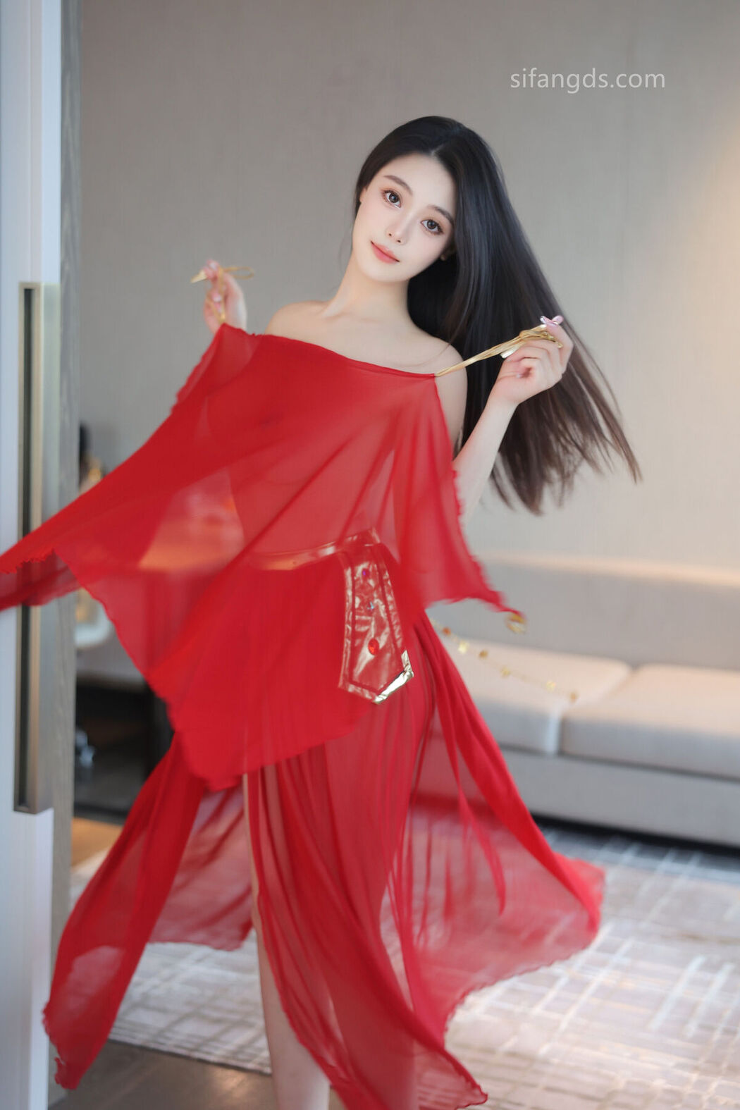 XR Uncensored Qing Miao 清妙 &#8211; R18 秀人网模特 红色舞裙 S Part02 (47P)