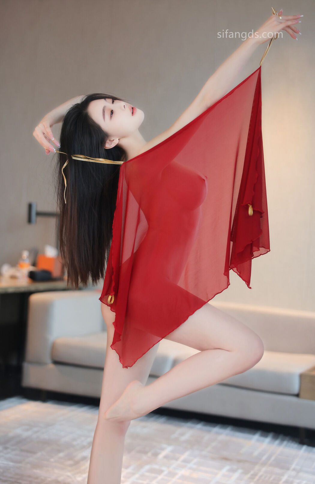 XR Uncensored Qing Miao 清妙 &#8211; R18 秀人网模特 红色舞裙 S Part02 (47P)