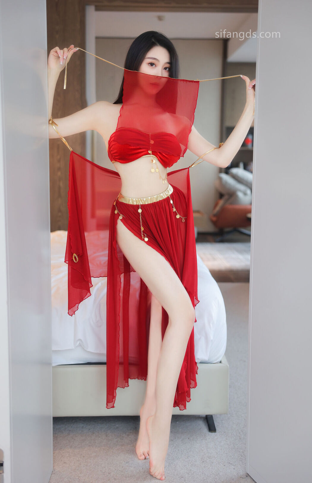 XR Uncensored Qing Miao 清妙 &#8211; R18 秀人网模特 红色舞裙 S Part02 (47P)