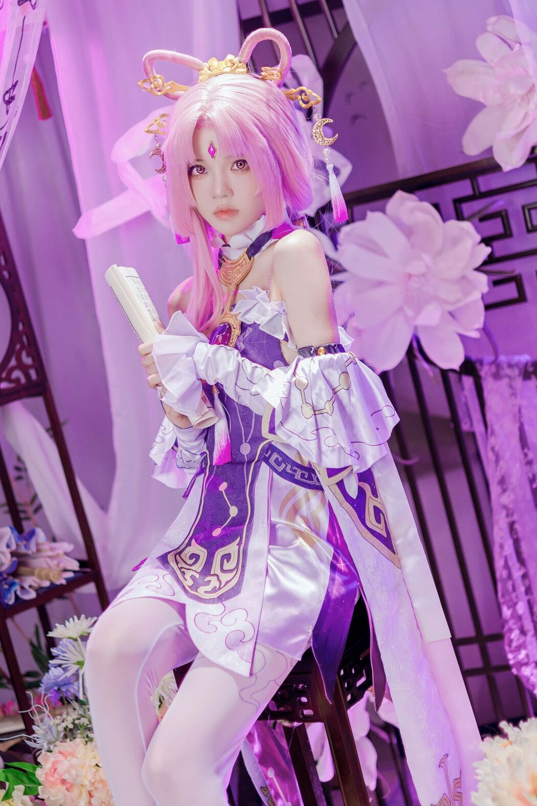 Coser@桜桃喵 – 符玄 (28P – 2V)