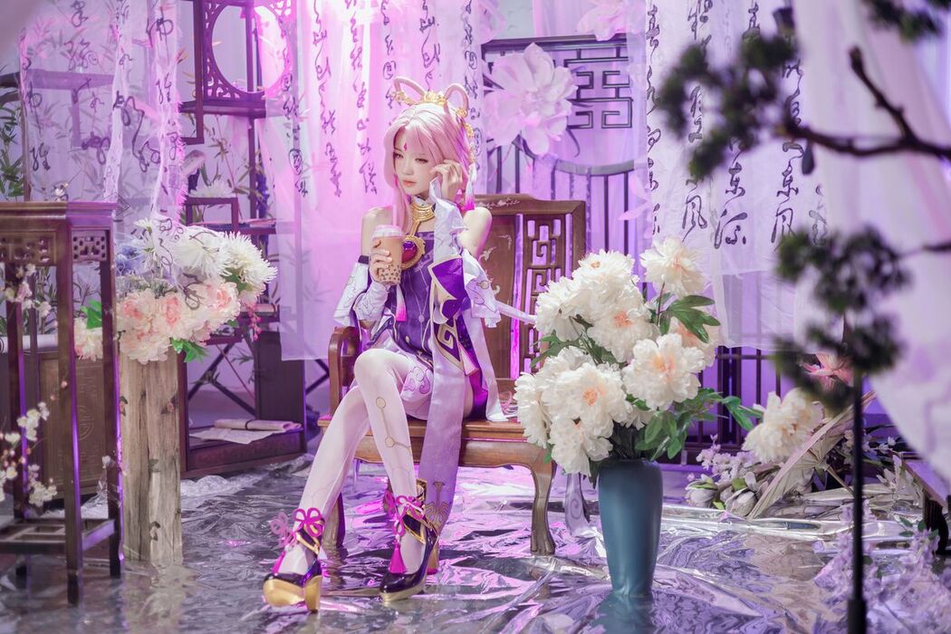 Coser@桜桃喵 &#8211; 符玄 (28P &#8211; 2V)