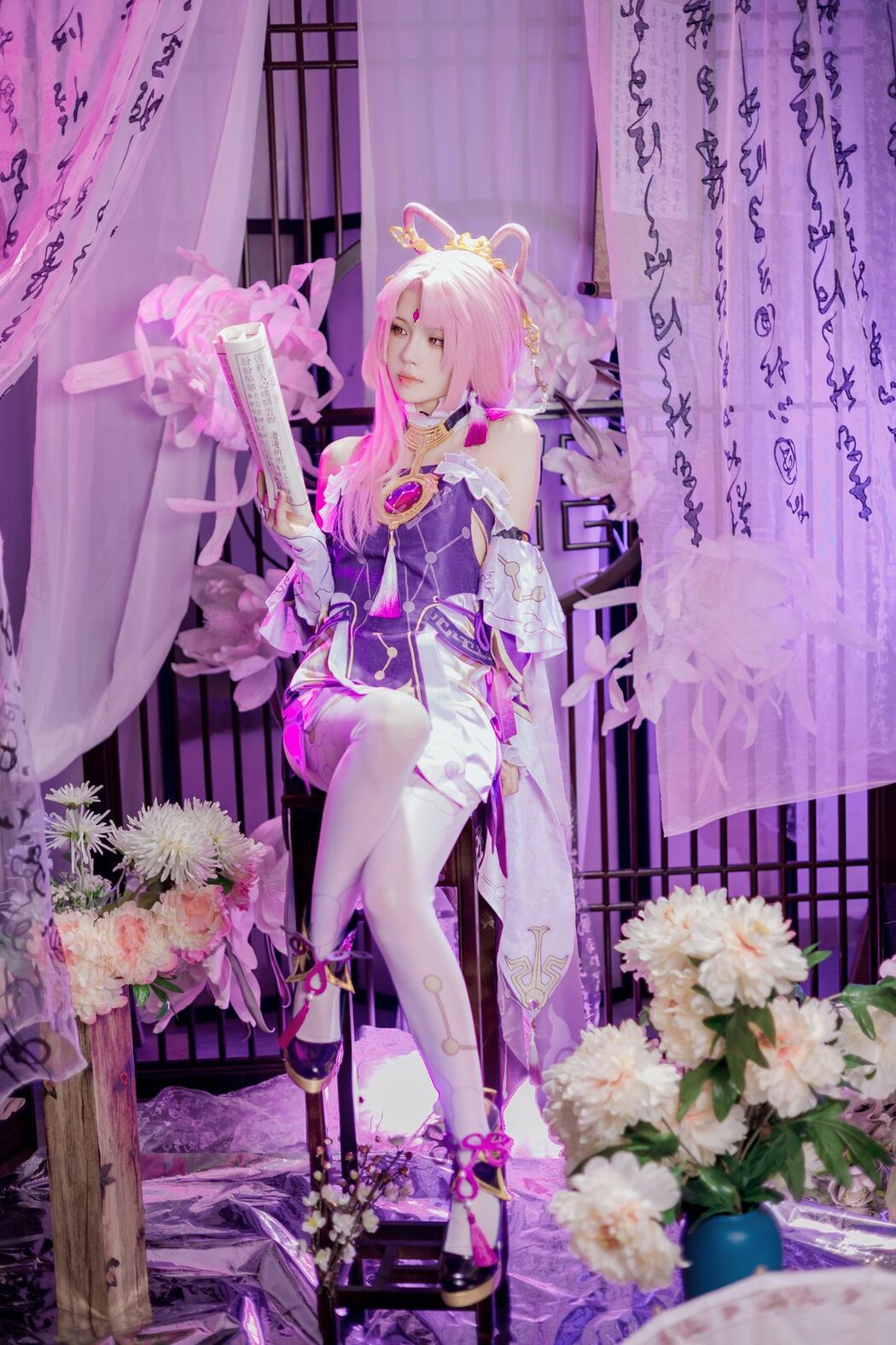 Coser@桜桃喵 – 符玄 (28P – 2V)