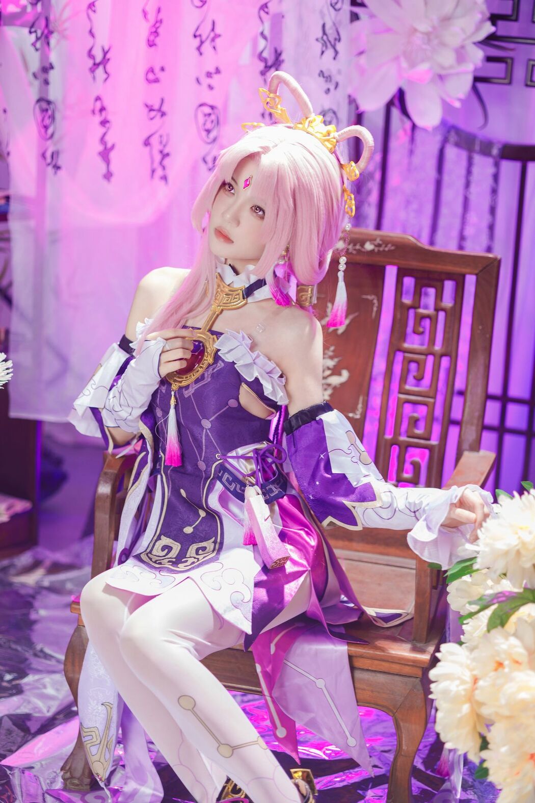 Coser@桜桃喵 – 符玄 (28P – 2V)