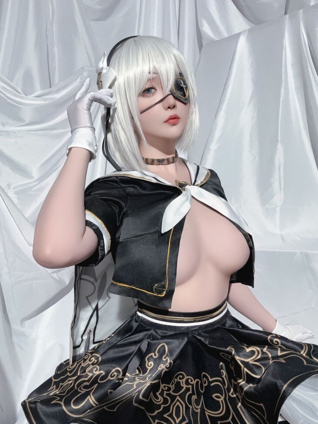 Coser@星之迟迟Hoshilily – 尼尔同人 2B学生服 (30P)