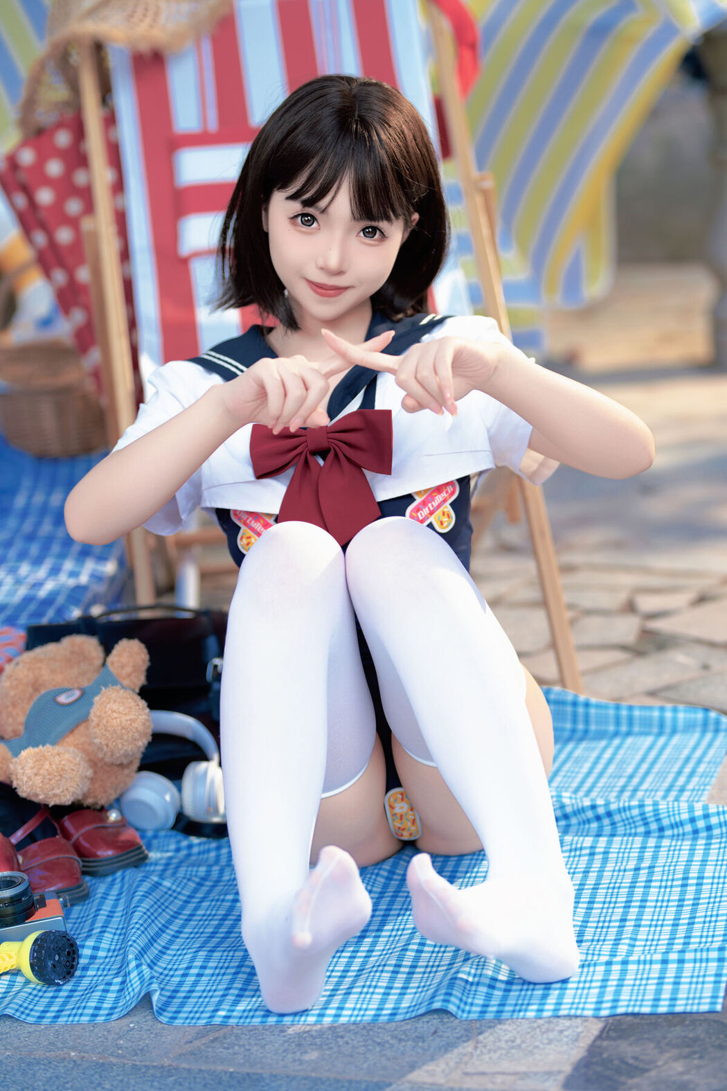 Coser@Bangni邦尼 &#8211; 反差JK泳装 Part01 (50P &#8211; 7V)