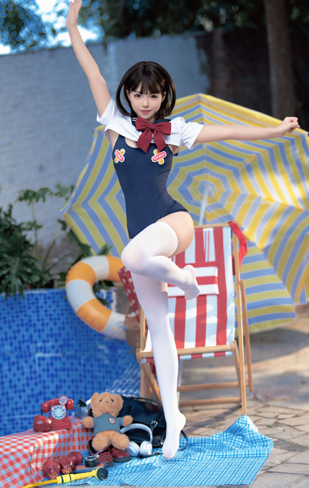 Coser@Bangni邦尼 – 反差JK泳装 Part01 (50P – 7V)
