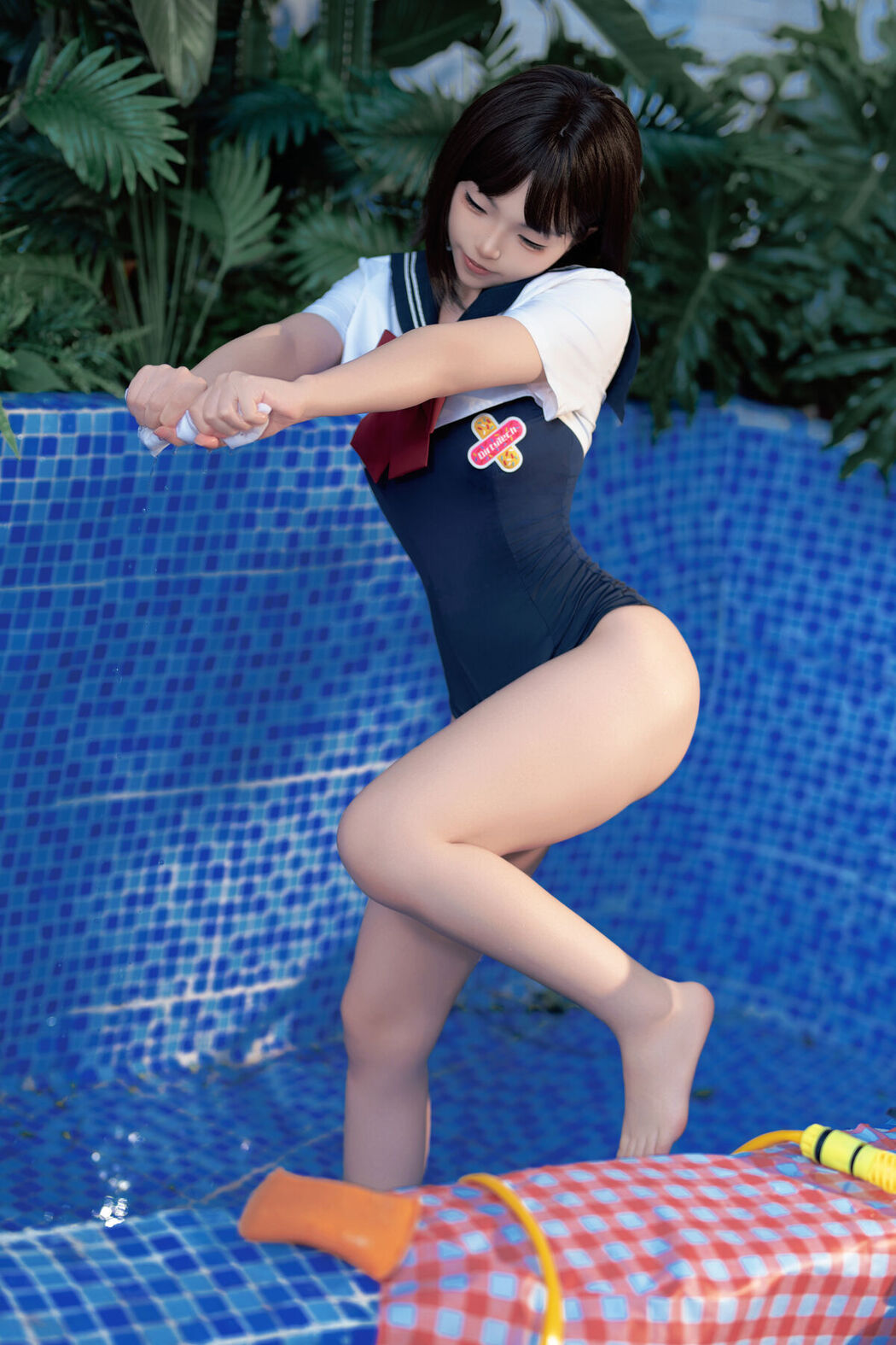 Coser@Bangni邦尼 – 反差JK泳装 Part02 (49P)