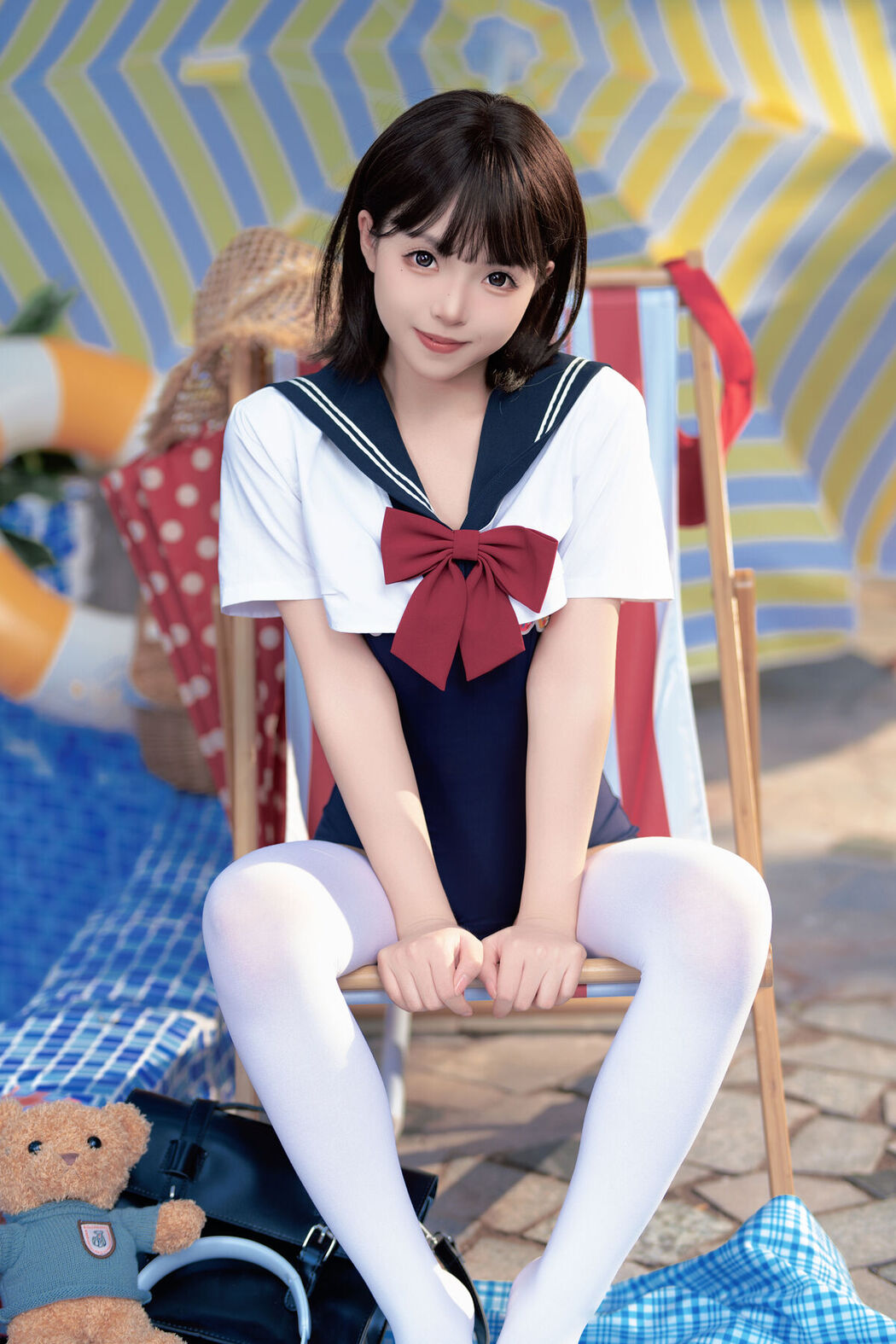 Coser@Bangni邦尼 – 反差JK泳装 Part01 (50P – 7V)