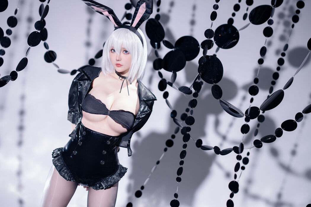 Coser@星之迟迟Hoshilily – 尼尔 机械纪元 2B 兔女郎 (35P)