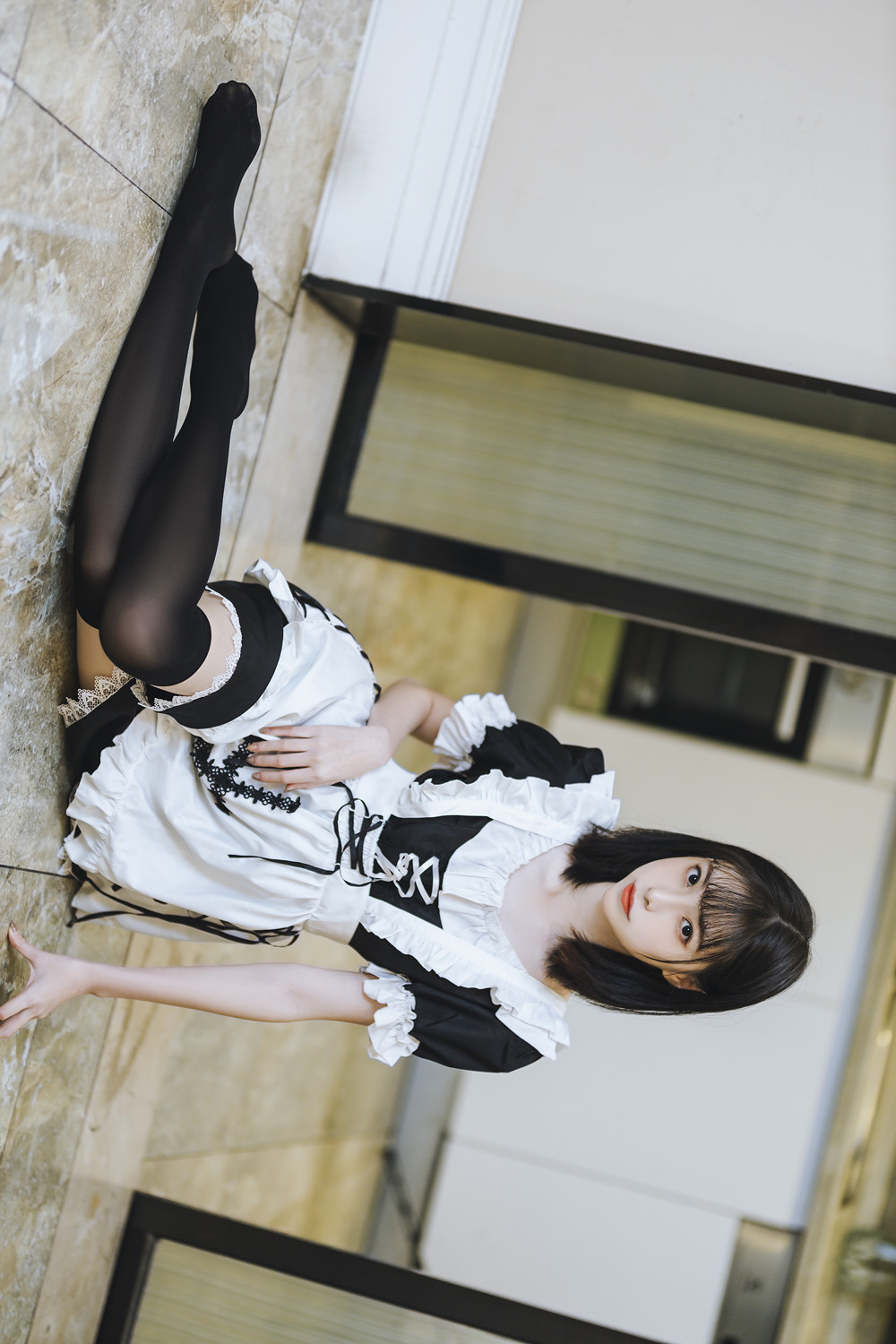 Cosplay 许岚LAN – 短裙女仆