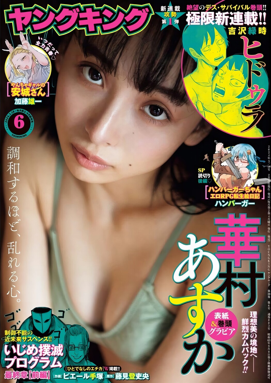 Asuka Hanamura 華村あすか, Young King 2024 No.06 (ヤングキング 2024年6号) Cover Photo