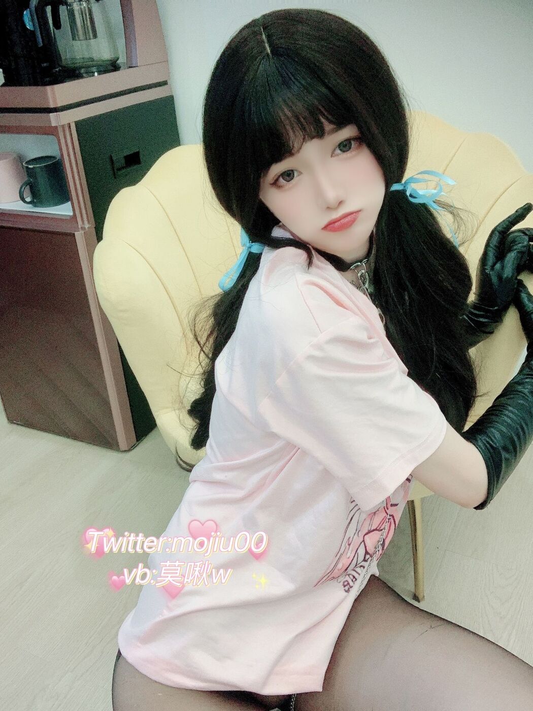 Coser@小青茗 &#8211; 粉色T恤 (51P)