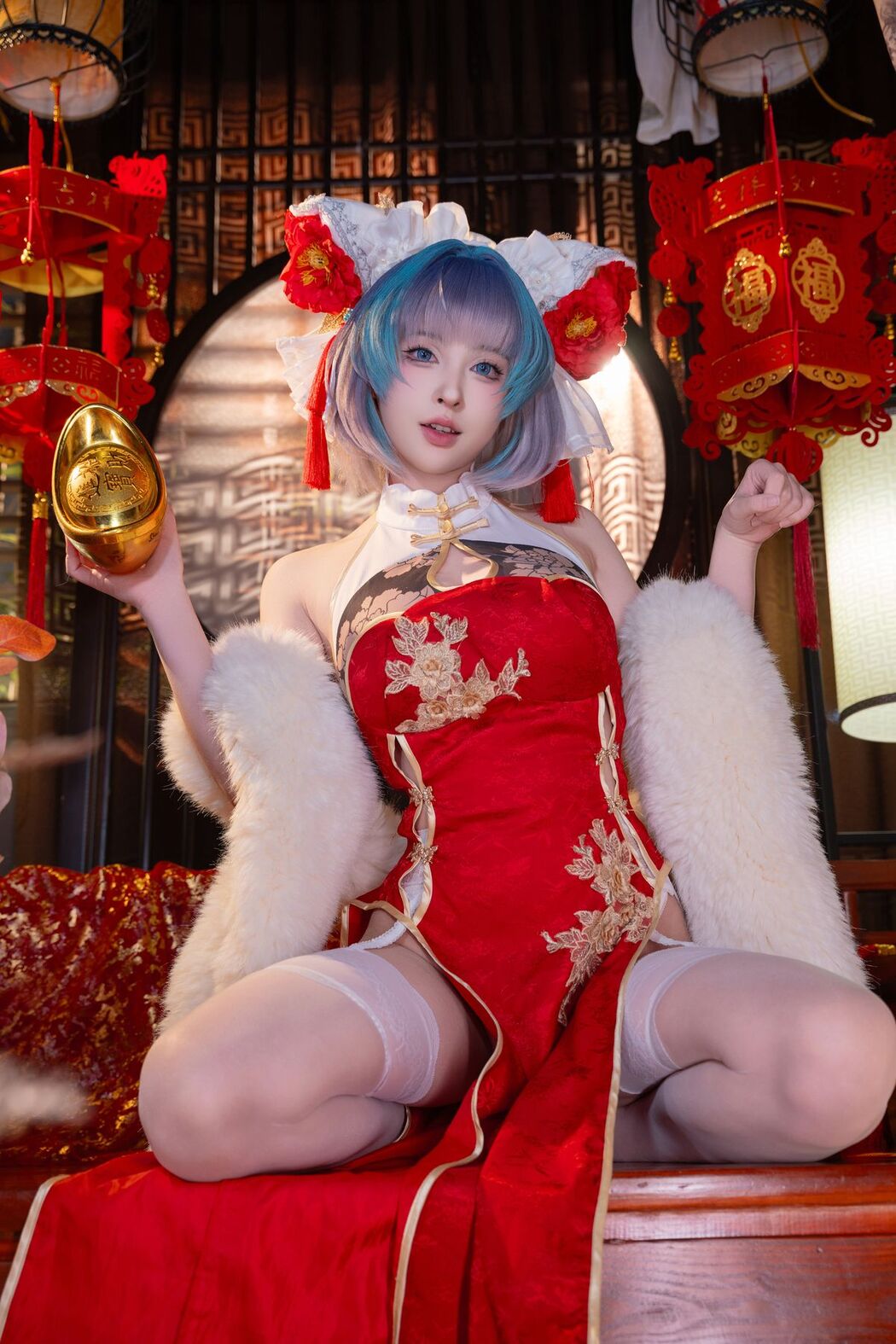 Coser@清水由乃 &#8211; 柴郡新春旗袍 (72P &#8211; 1V)
