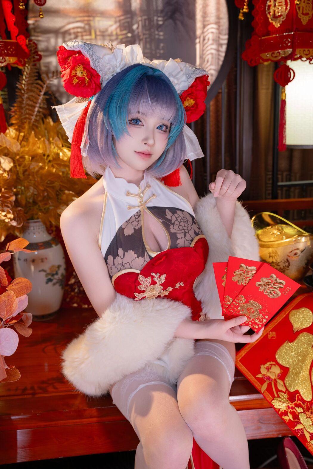 Coser@清水由乃 &#8211; 柴郡新春旗袍 (72P &#8211; 1V)