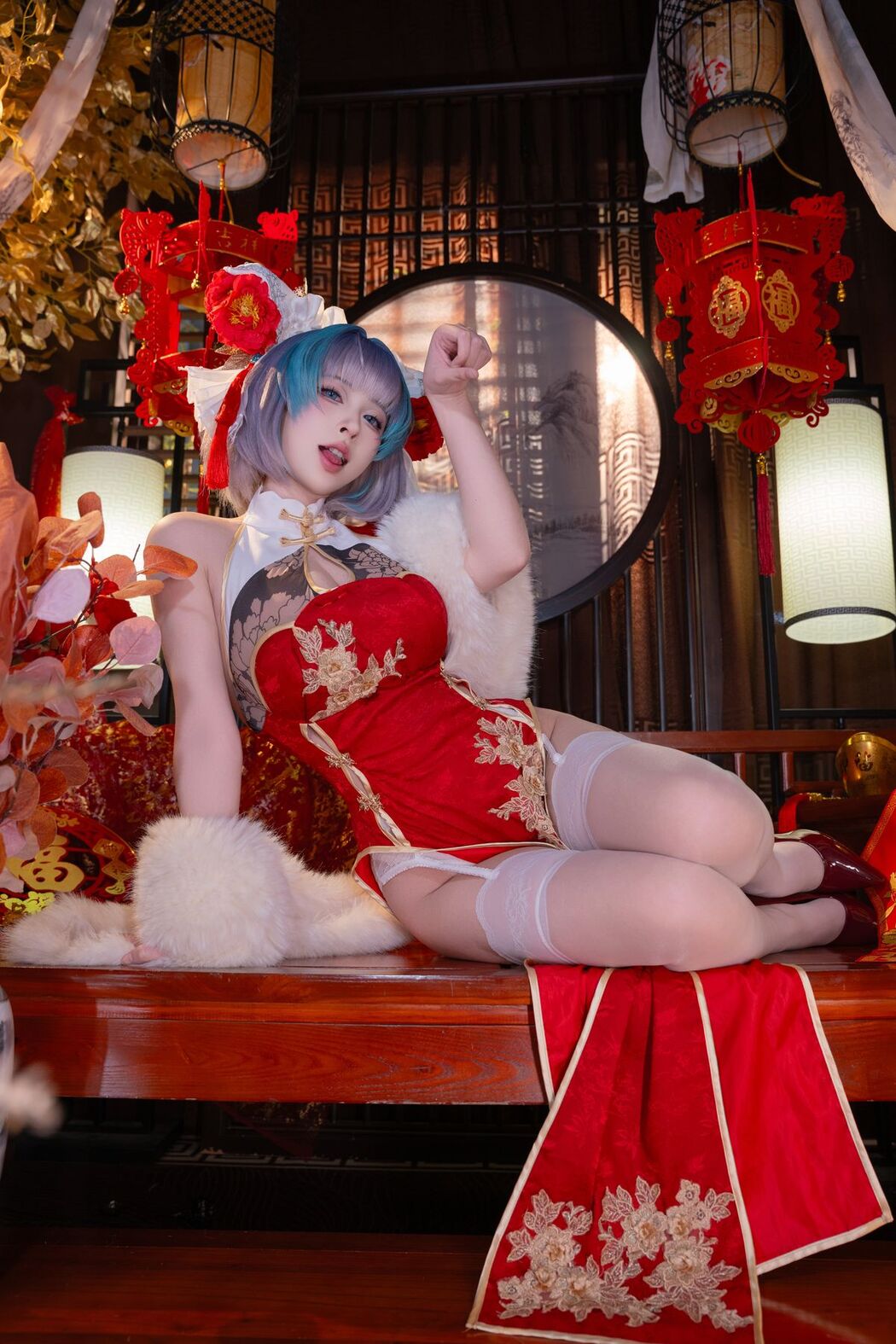 Coser@清水由乃 &#8211; 柴郡新春旗袍 (72P &#8211; 1V)