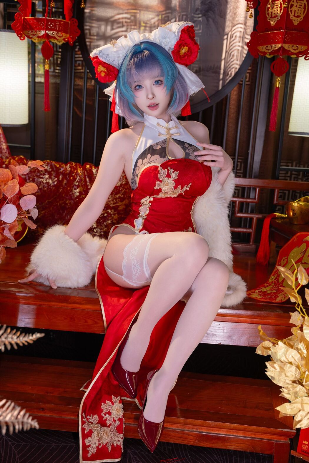 Coser@清水由乃 &#8211; 柴郡新春旗袍 (72P &#8211; 1V)