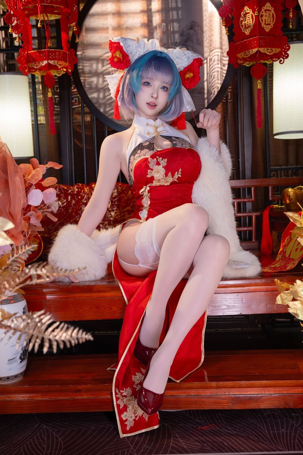 Coser@清水由乃 &#8211; 柴郡新春旗袍 (72P &#8211; 1V)