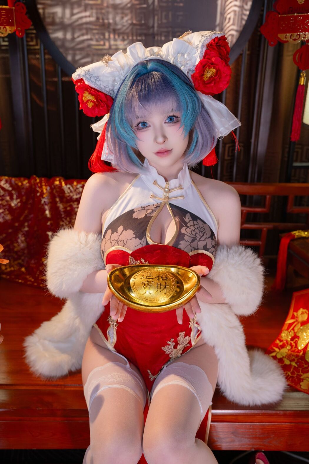 Coser@清水由乃 &#8211; 柴郡新春旗袍 (72P &#8211; 1V)