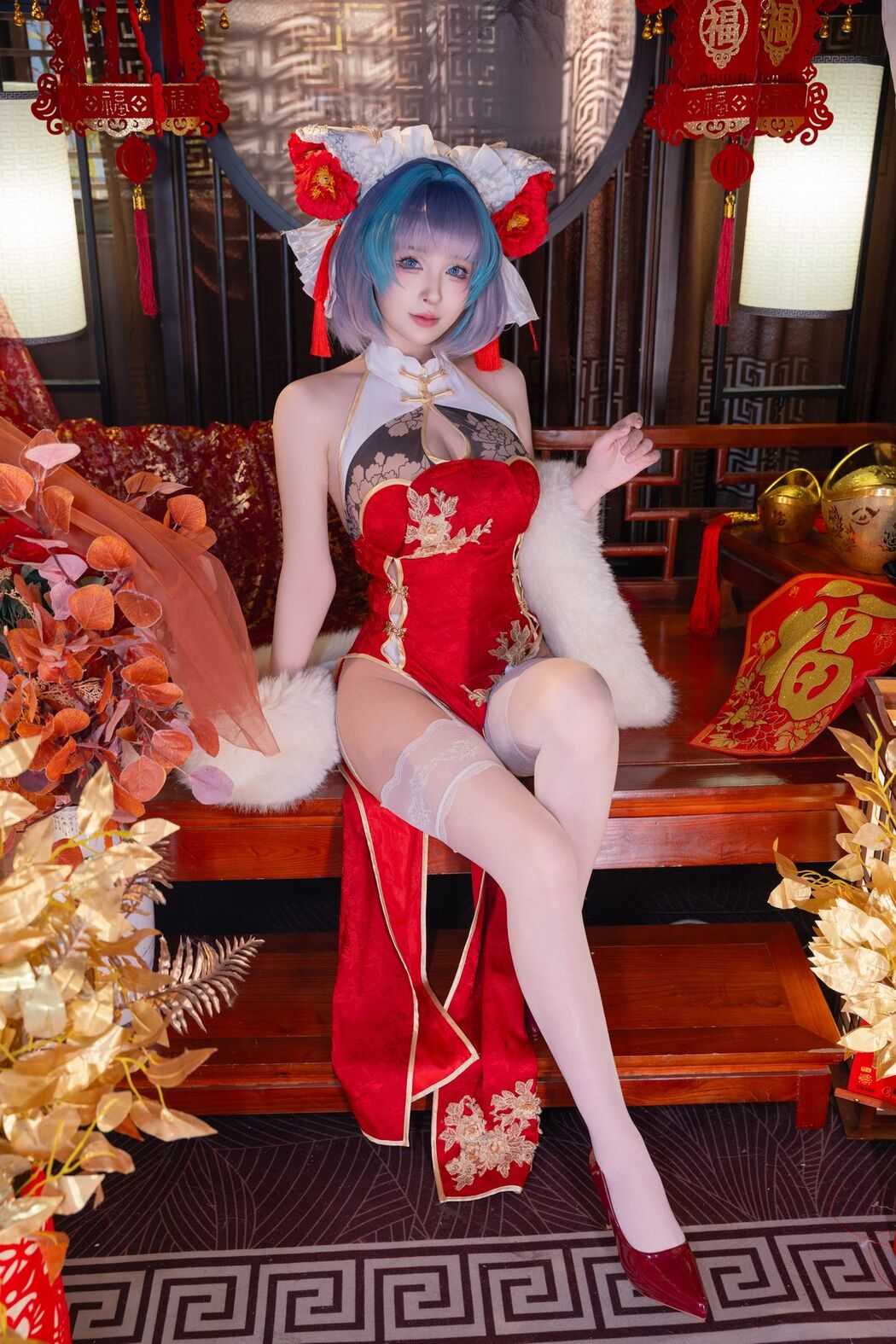 Coser@清水由乃 &#8211; 柴郡新春旗袍 (72P &#8211; 1V)