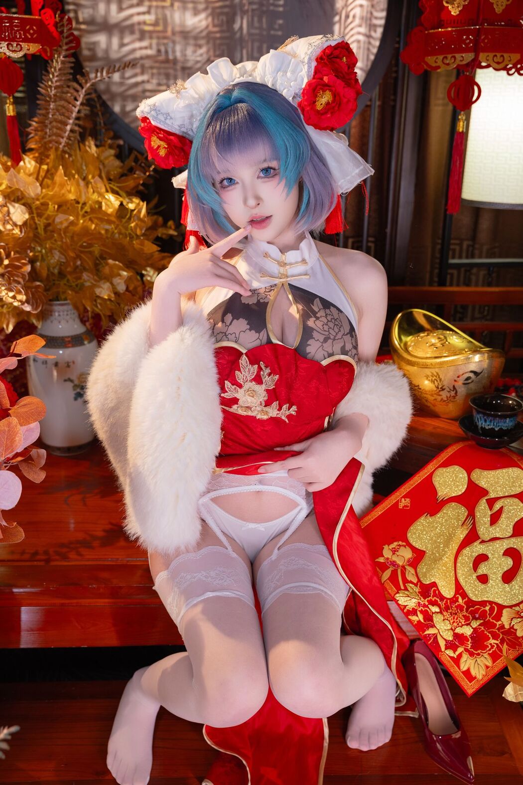 Coser@清水由乃 &#8211; 柴郡新春旗袍 (72P &#8211; 1V)