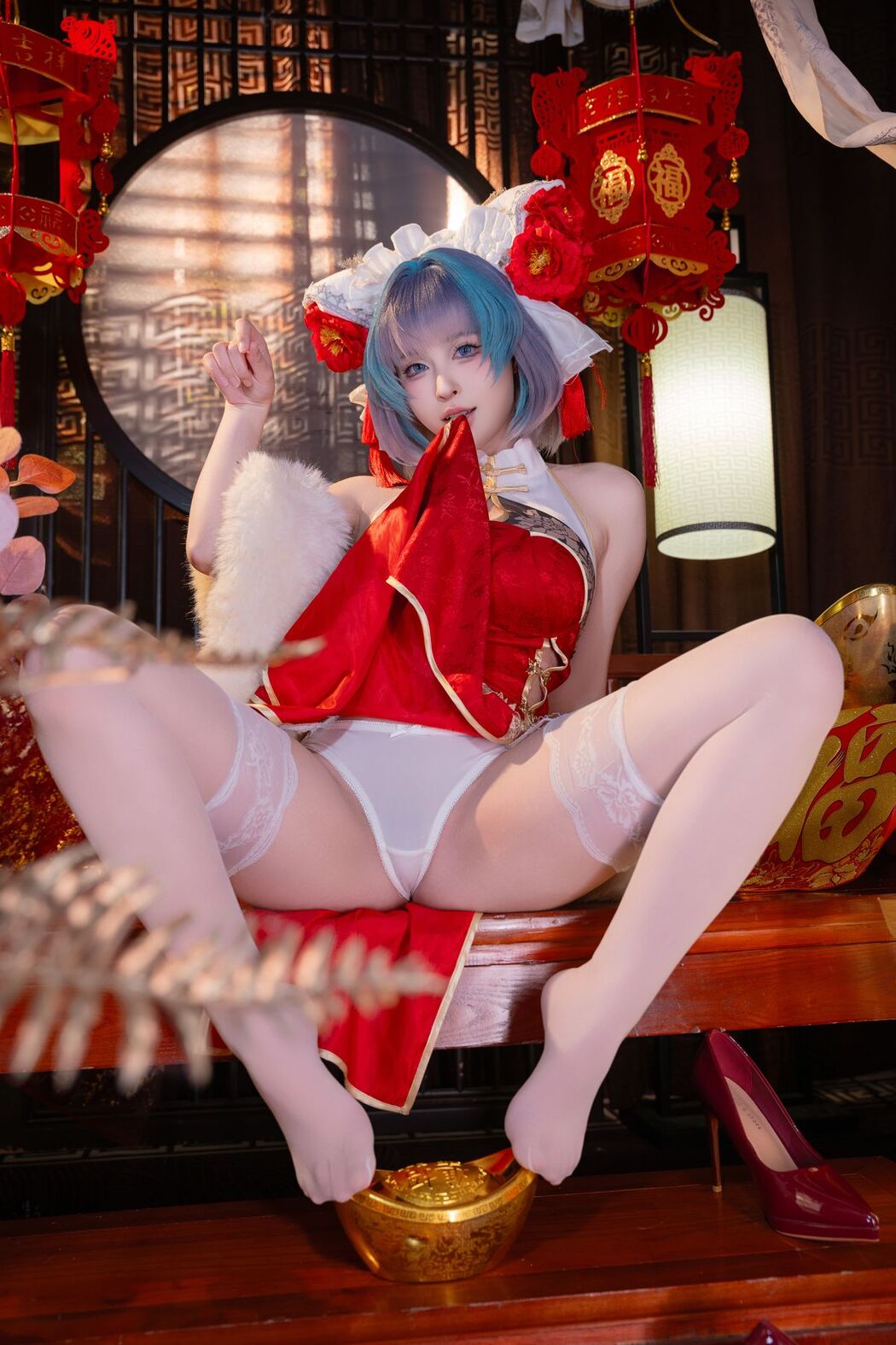 Coser@清水由乃 &#8211; 柴郡新春旗袍 (72P &#8211; 1V)