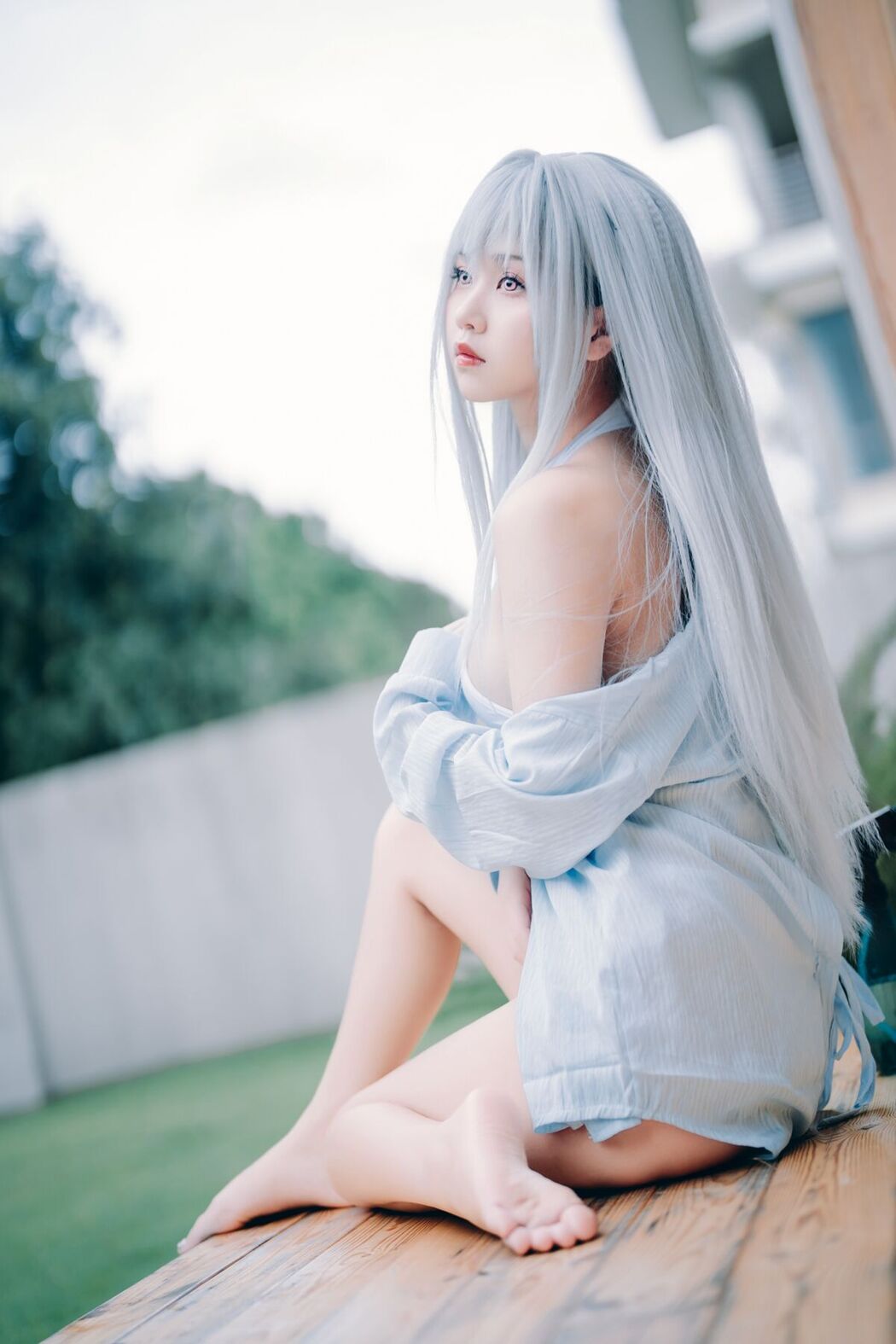 Coser@萌芽儿o0 – 白泳装 (26P)