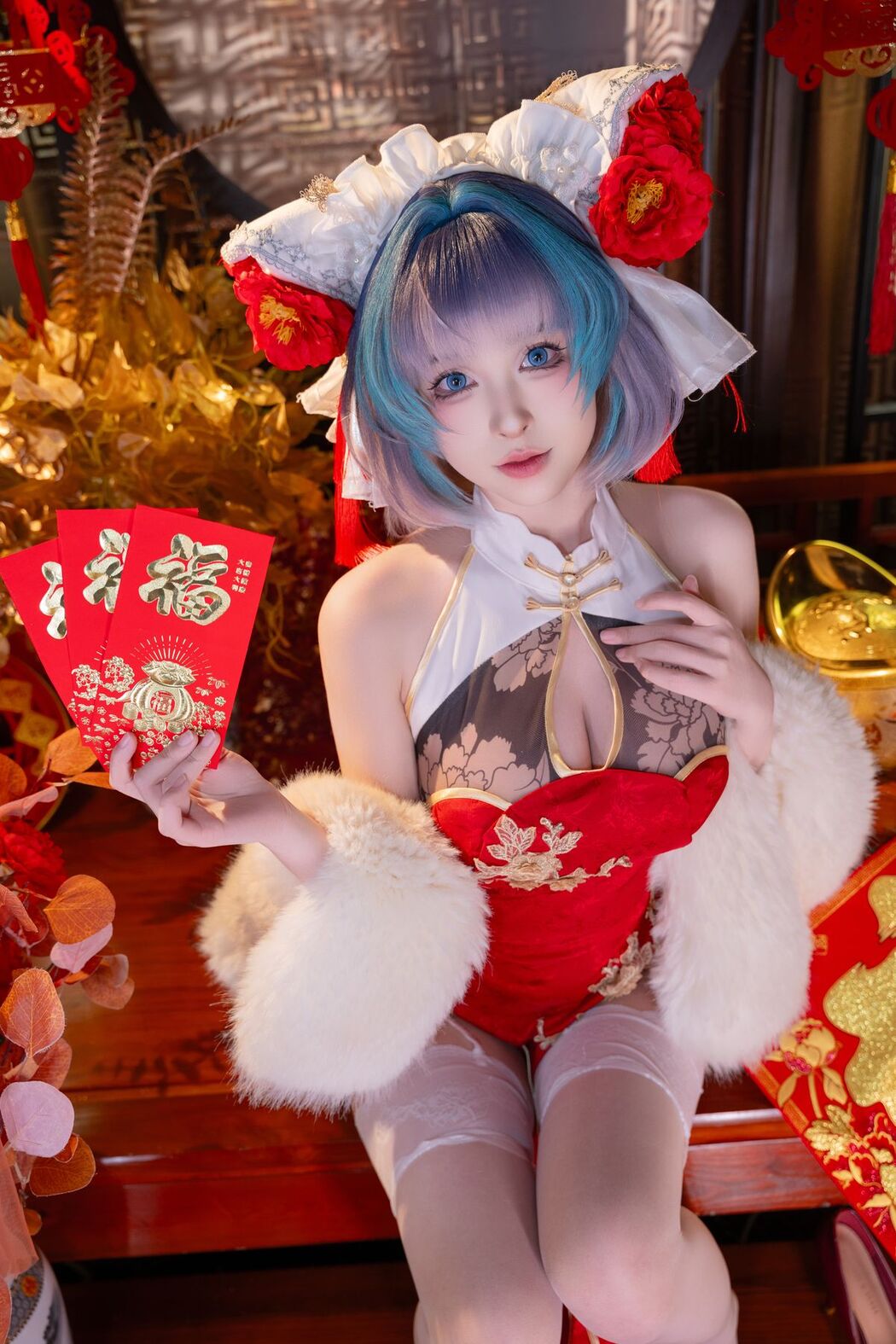 Coser@清水由乃 &#8211; 柴郡新春旗袍 (72P &#8211; 1V)
