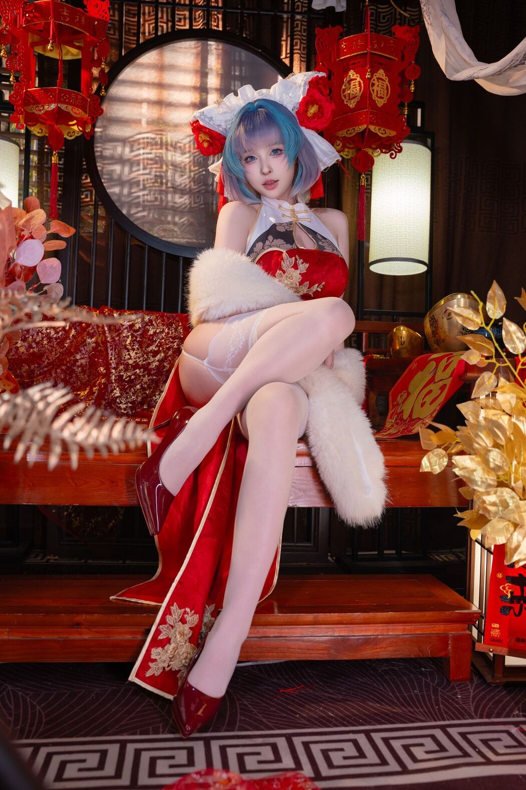 Coser@清水由乃 &#8211; 柴郡新春旗袍 (72P &#8211; 1V)
