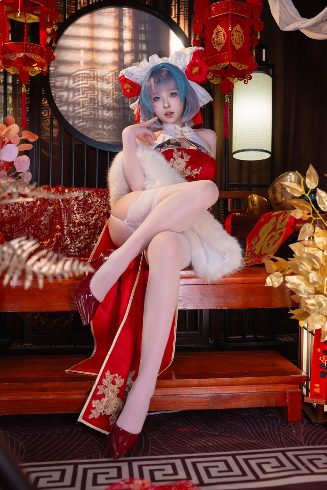 Coser@清水由乃 &#8211; 柴郡新春旗袍 (72P &#8211; 1V)
